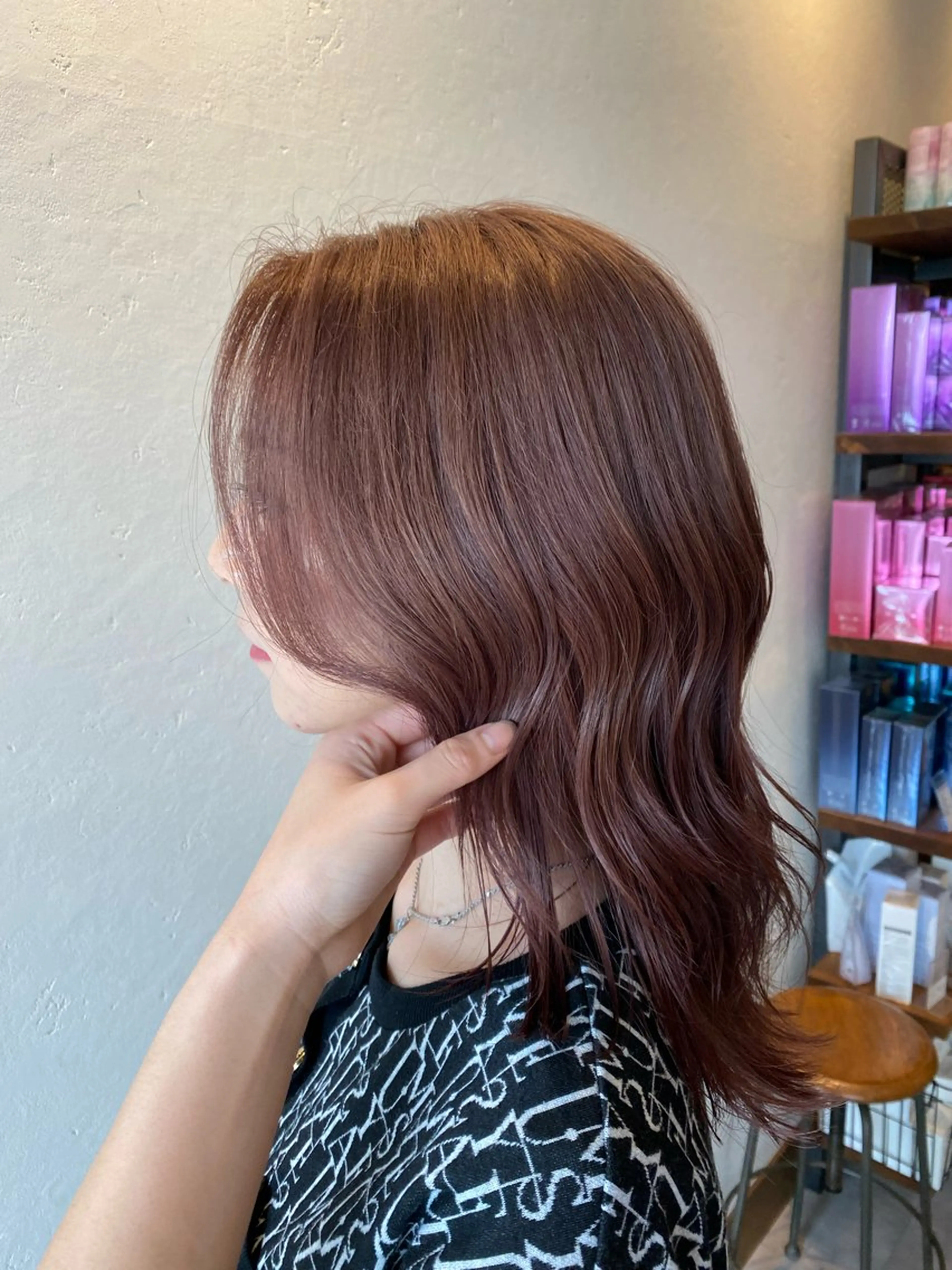 ミディアム カット ヘアカラー 希優🌺ソムリエ /ブリーチ/カットのヘアスタイル