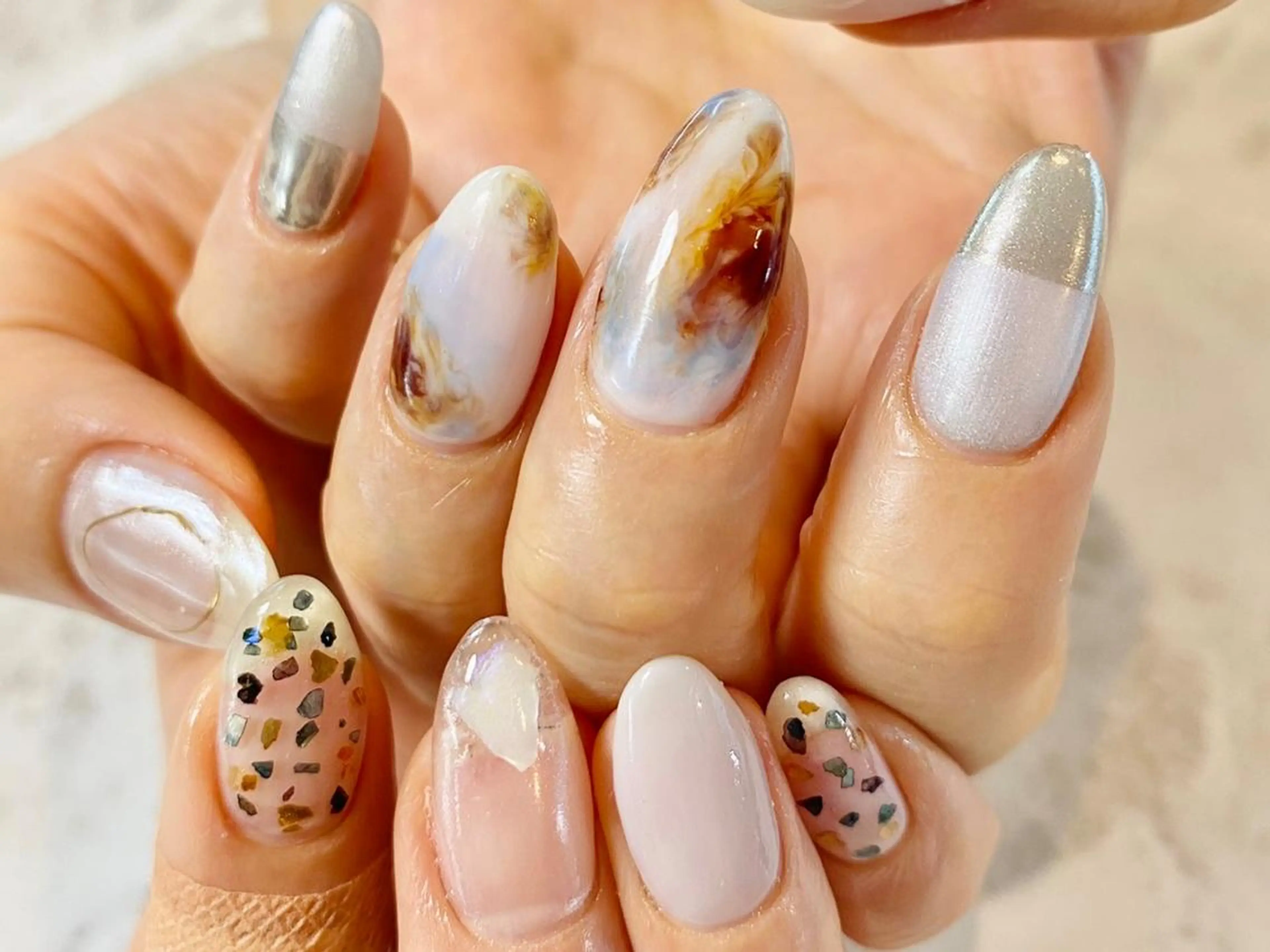 ネイル ニュアンスネイル Menail 心斎橋 /南船場/yui☆のネイルデザイン