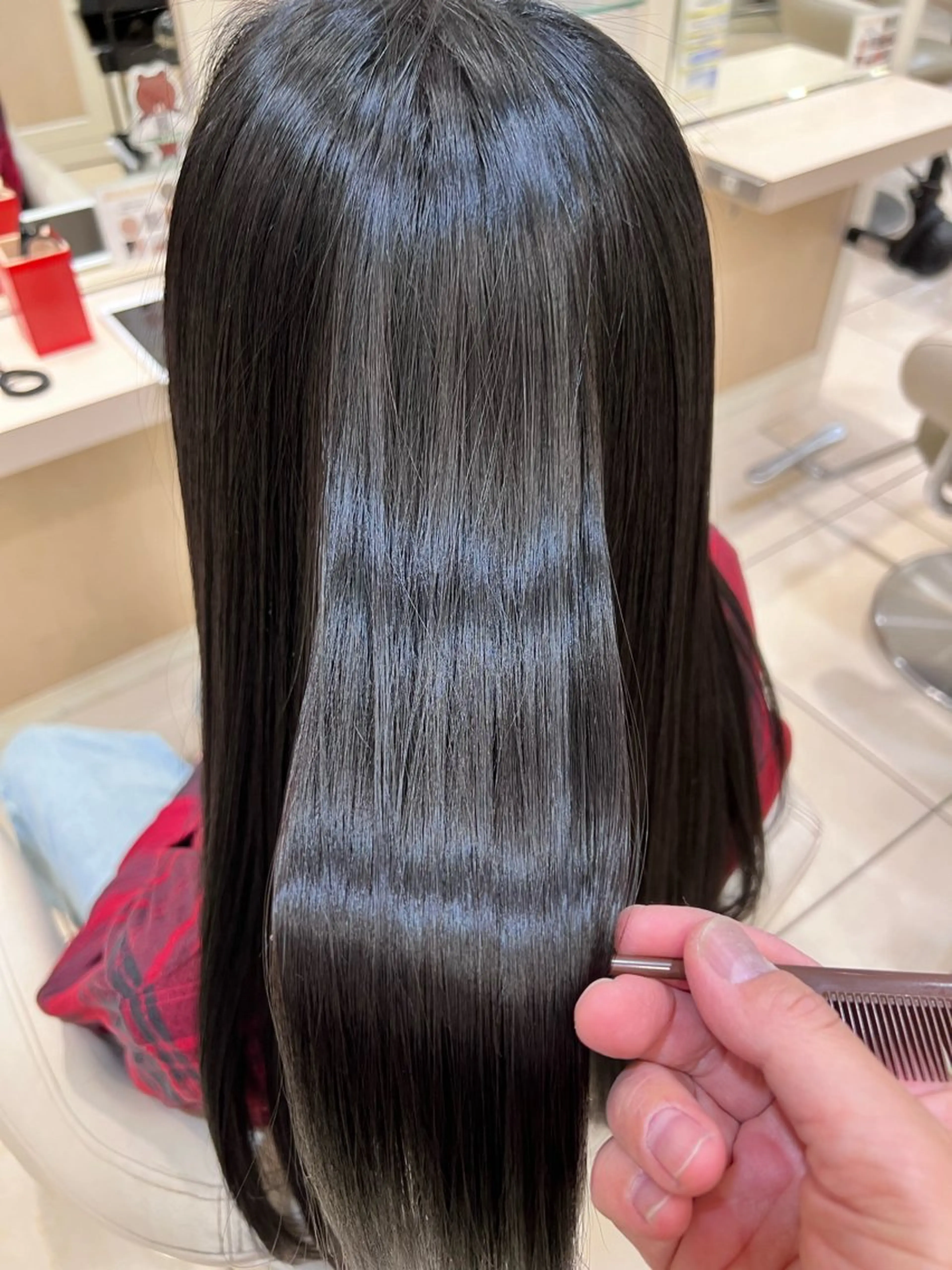 ロング パーマ カット 縮毛矯正 トリートメント 金子 直樹のヘアスタイル