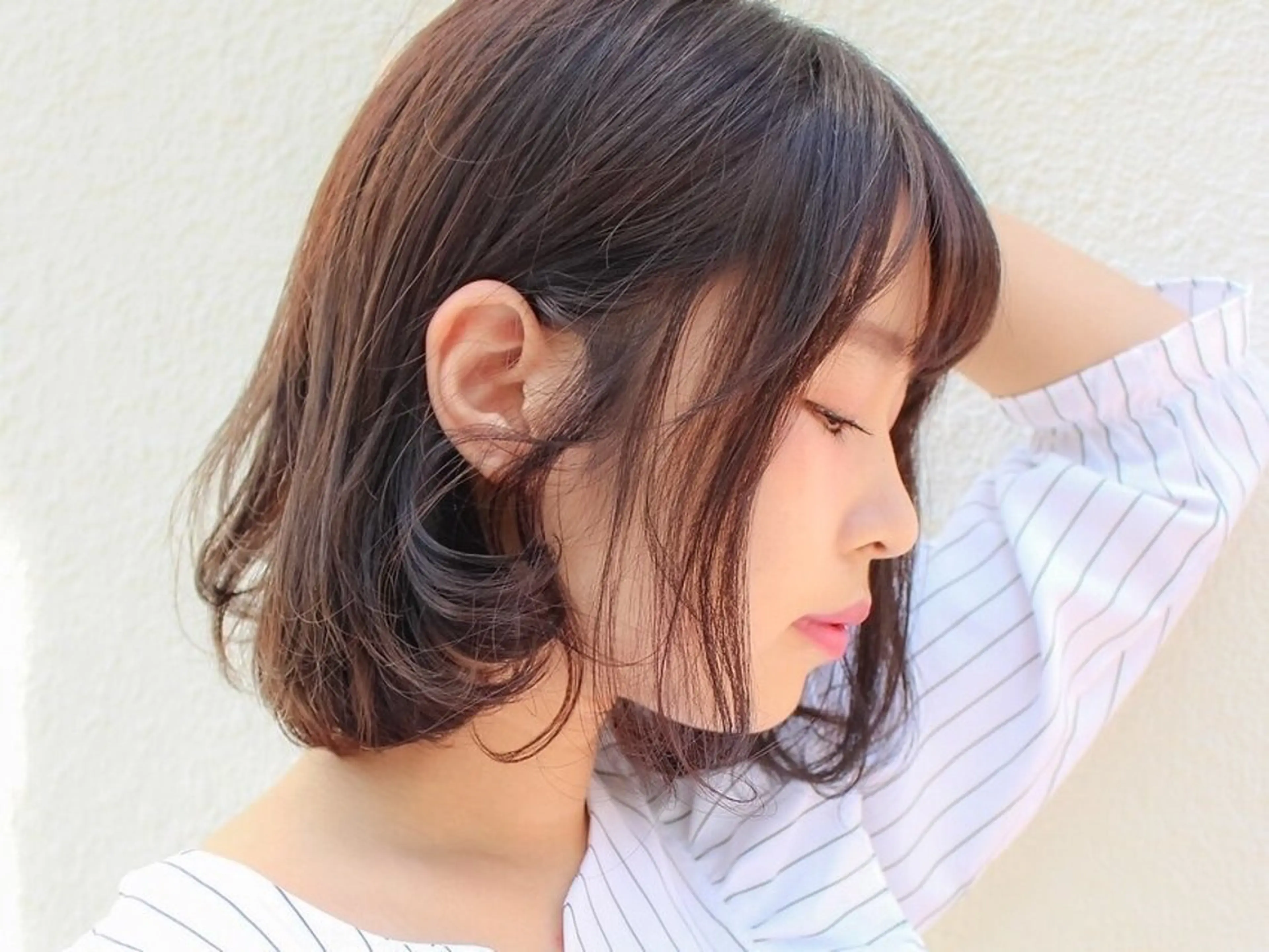 ミディアム レディースカット 金山/hina🍃のヘアスタイル