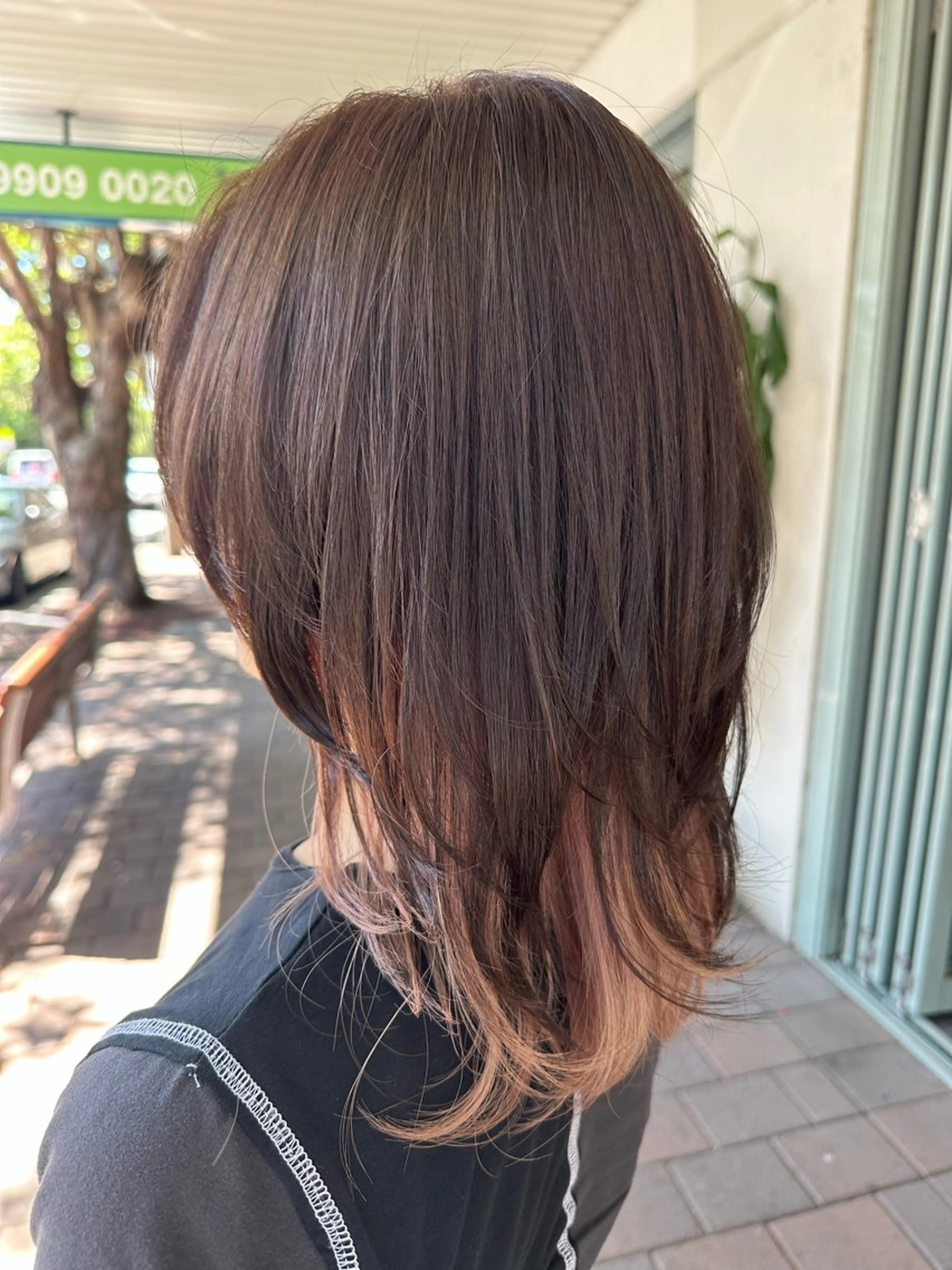 ミディアム カラー レイヤー/ナチュラル 💐nao.のヘアスタイル