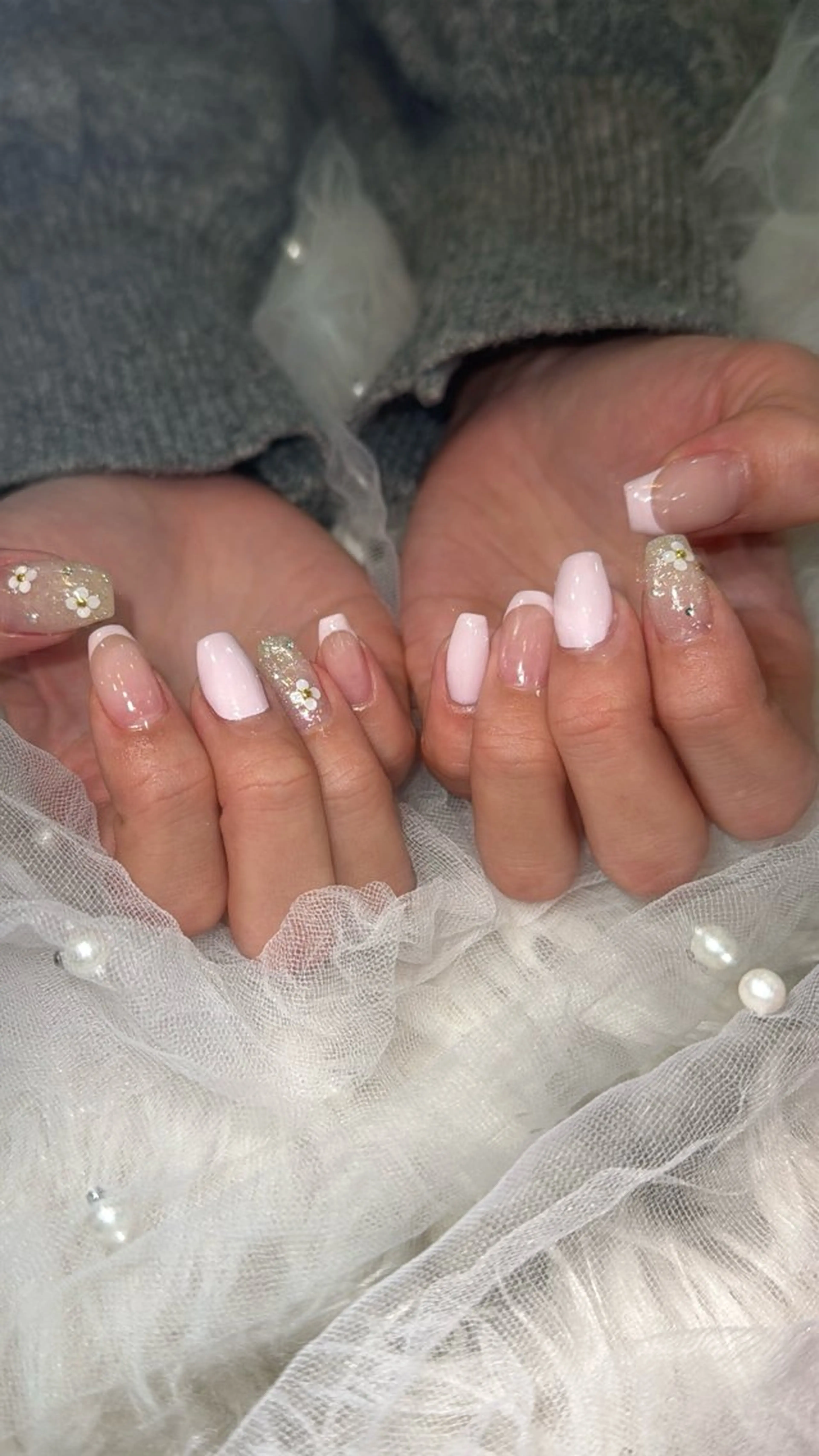 ネイル フラッシュネイル フットネイル フレンチネイル 韓国ネイル マグネットネイル ハンドネイル SAKU nail 作島茜のネイルデザイン