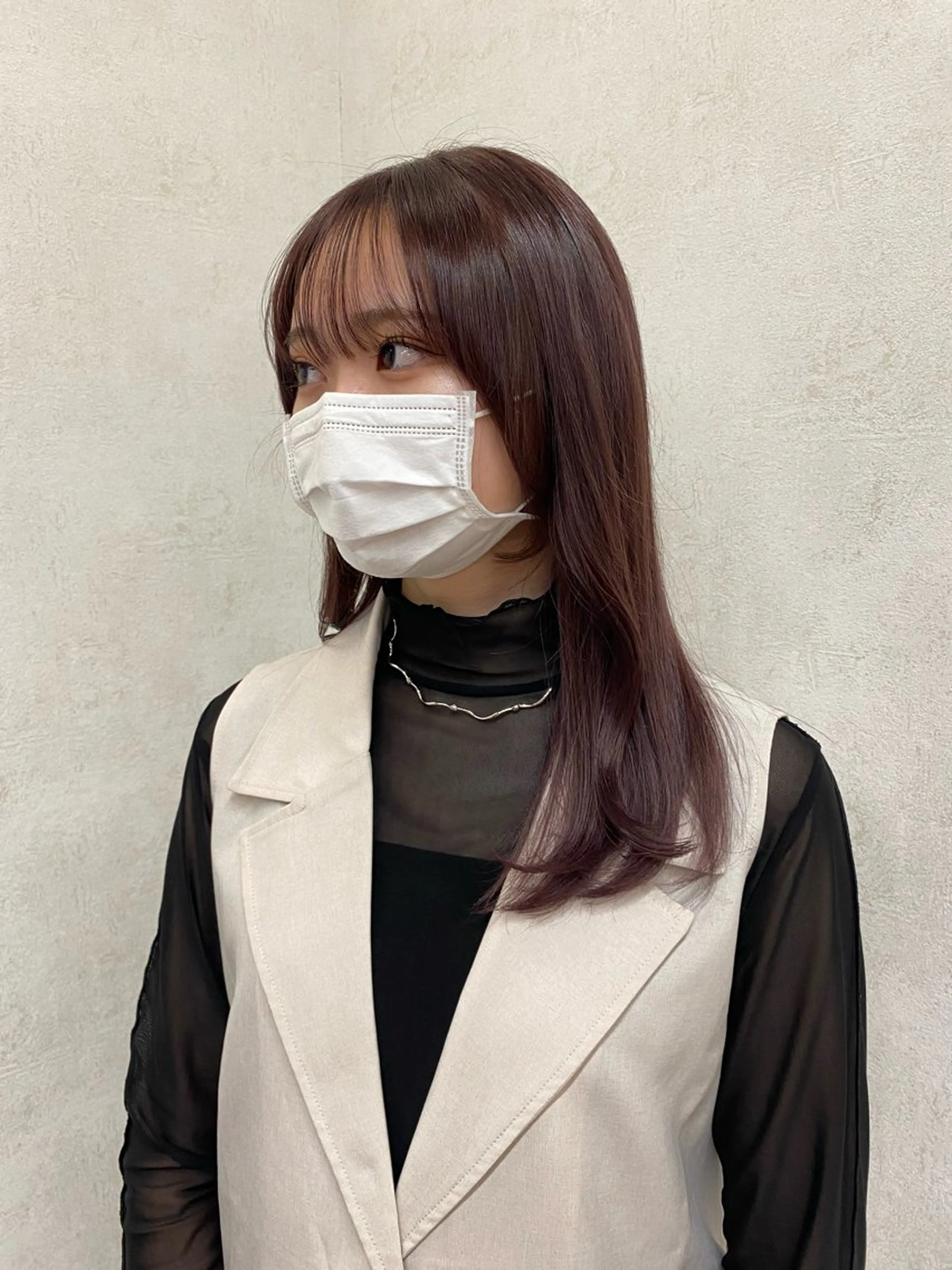 セミロング カラー ヘアカラー トリートメント Wカラー┆ブラウン ┆うる艶┆ゆうはのヘアスタイル