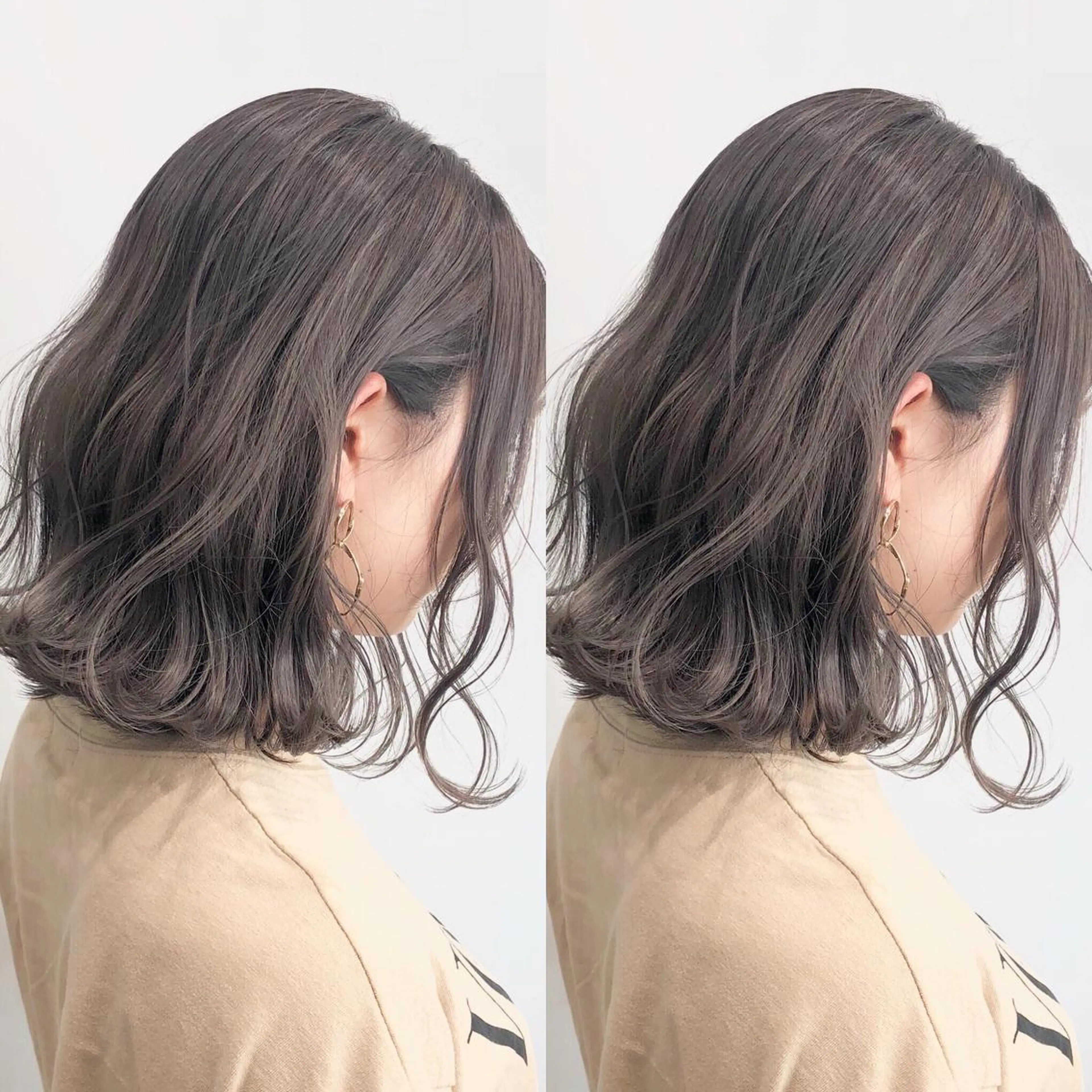 ミディアム カラー 🌙HIZUKI🌙 ハイトーン 艶髪のヘアスタイル