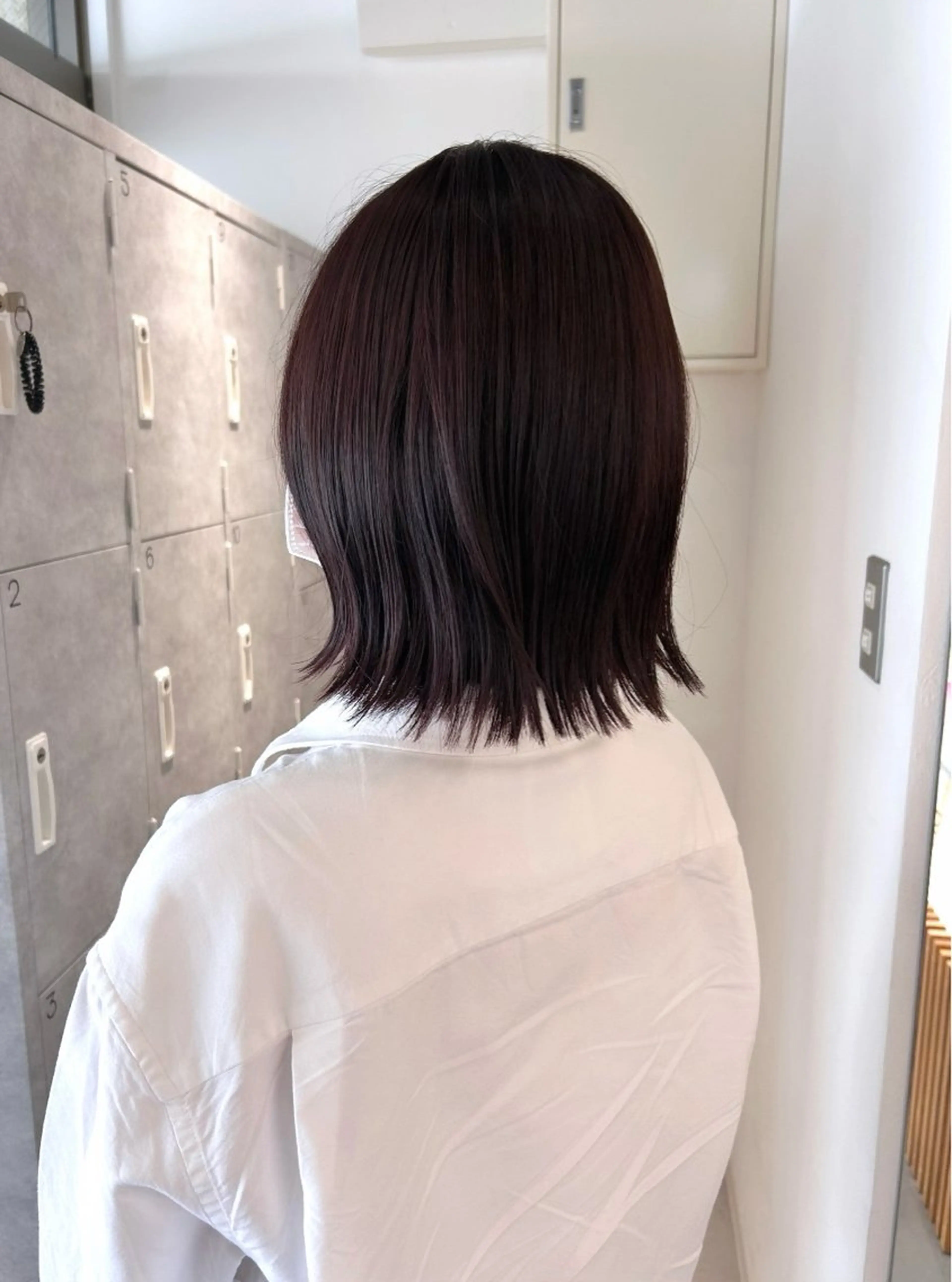 ミディアム カラー Nana/透けカラー ×似合わせカットのヘアスタイル