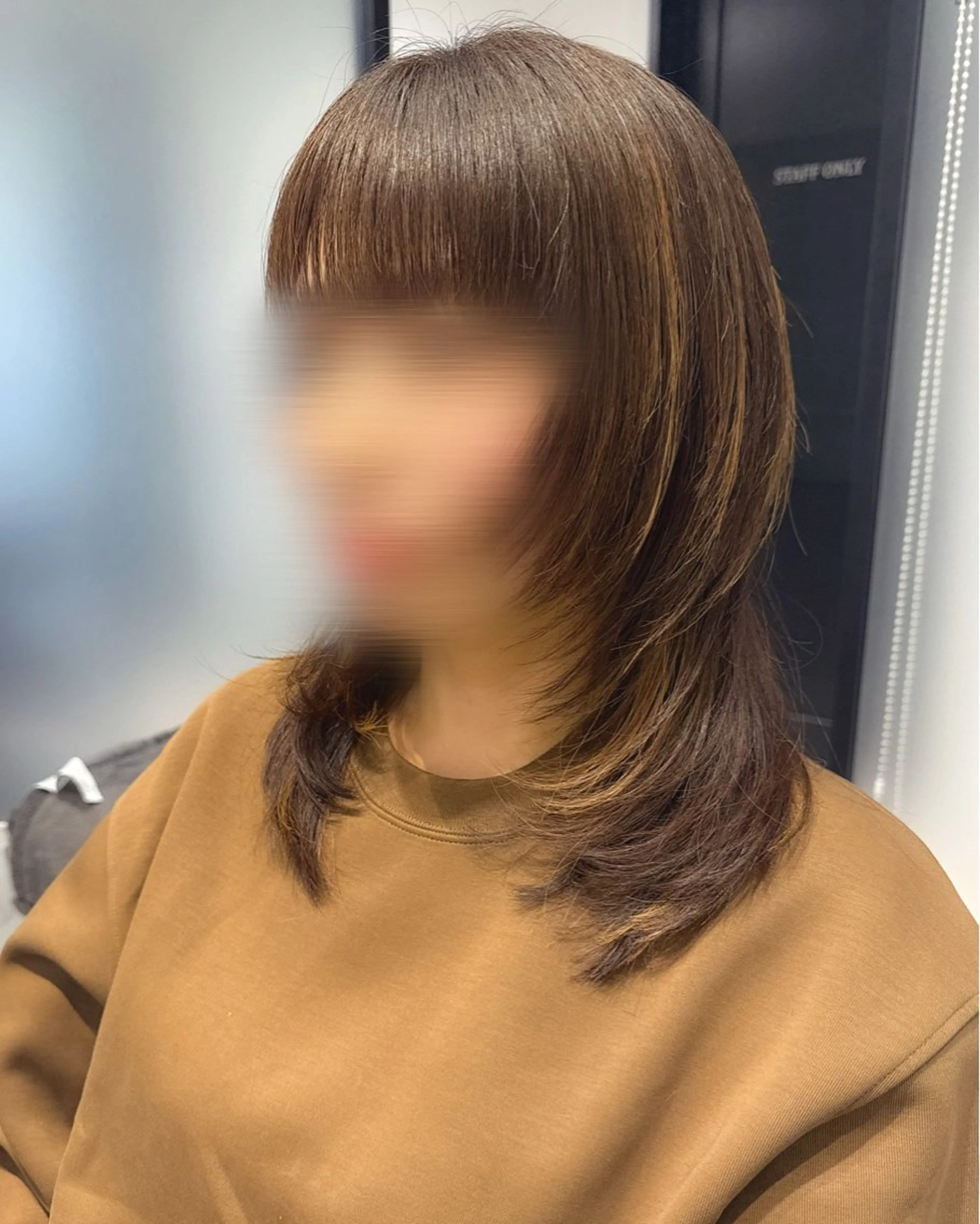 セミロング カット ヘアカラー トリートメント SALOWIN横浜所属・ﾚｲﾔｰ.ﾍｱｾｯﾄ 🤍宮本しおりのヘアスタイル