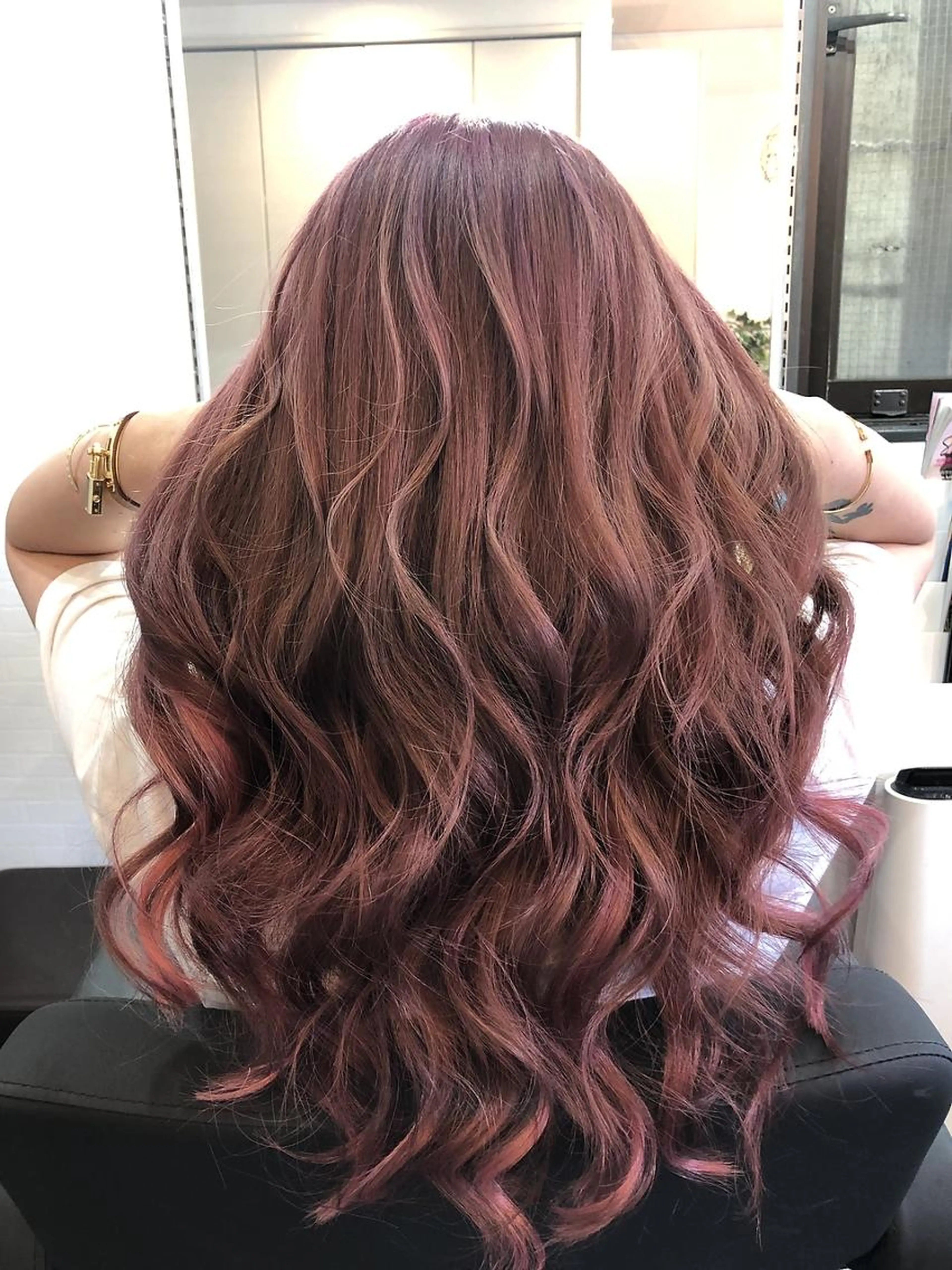 【ブリーチ】ケアブリーチカラー（ミルクティ-/ピンク/ハイトーン）　￥16000※ブリーチ2回目安の写真