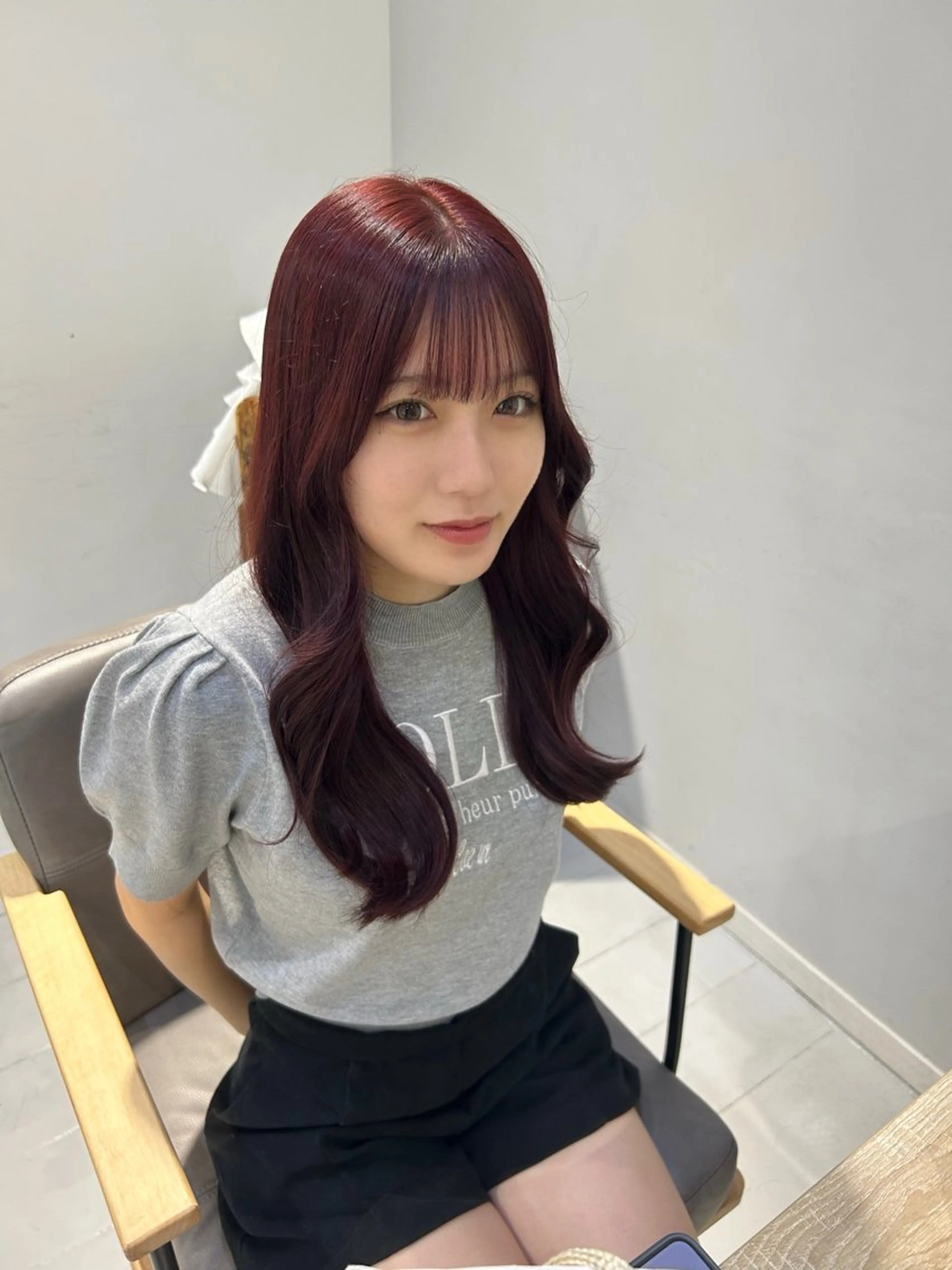 ロング 韓国ヘア ‎⟡.·KANA🐥のヘアスタイル