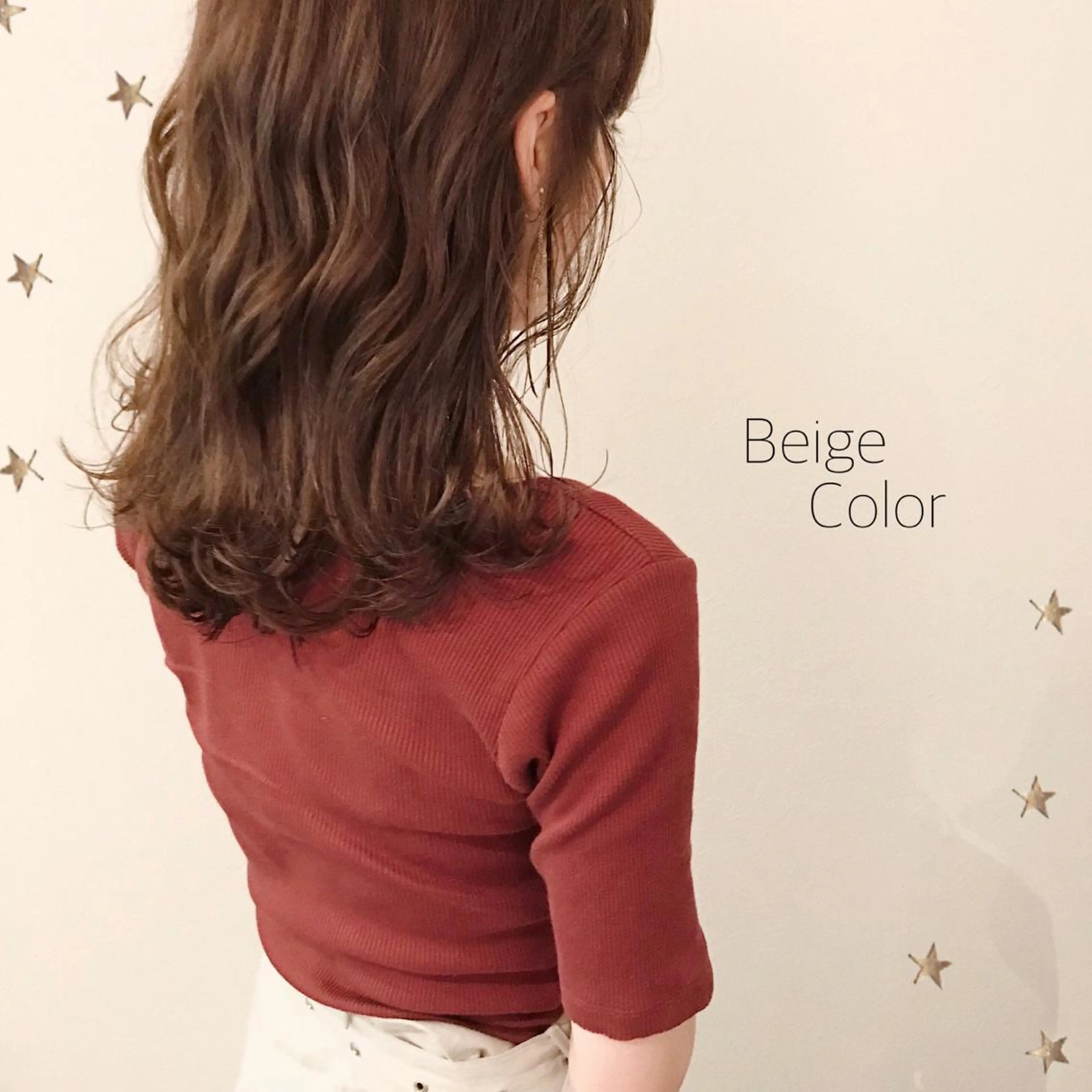 セミロング カラー 市川 千夏のヘアスタイル