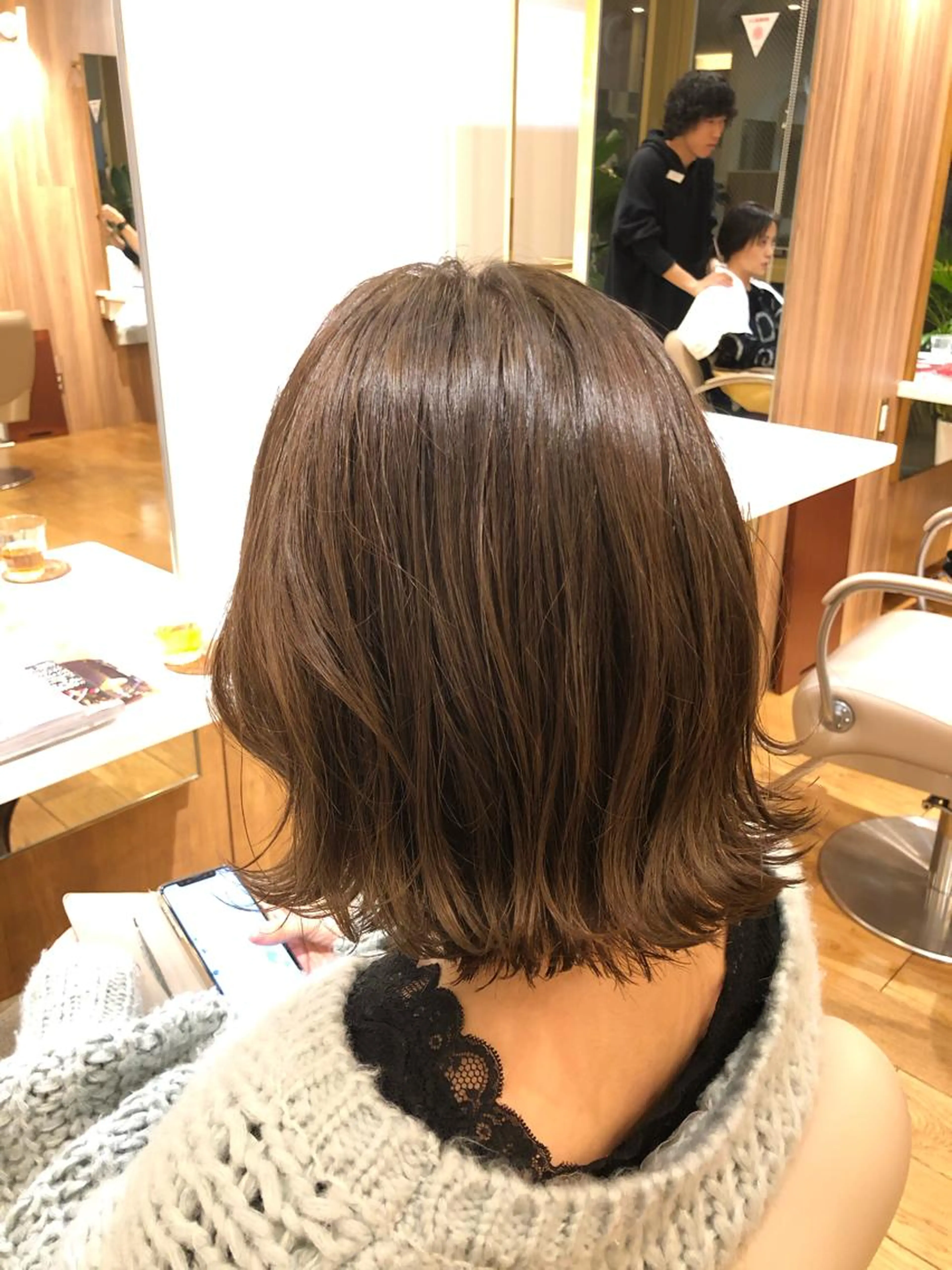 💖ボブカット💖＋ダメージレス最新INOAカラー＋3STEPトリートメント✨アディクシー、イルミナより低ダメージ✨の写真