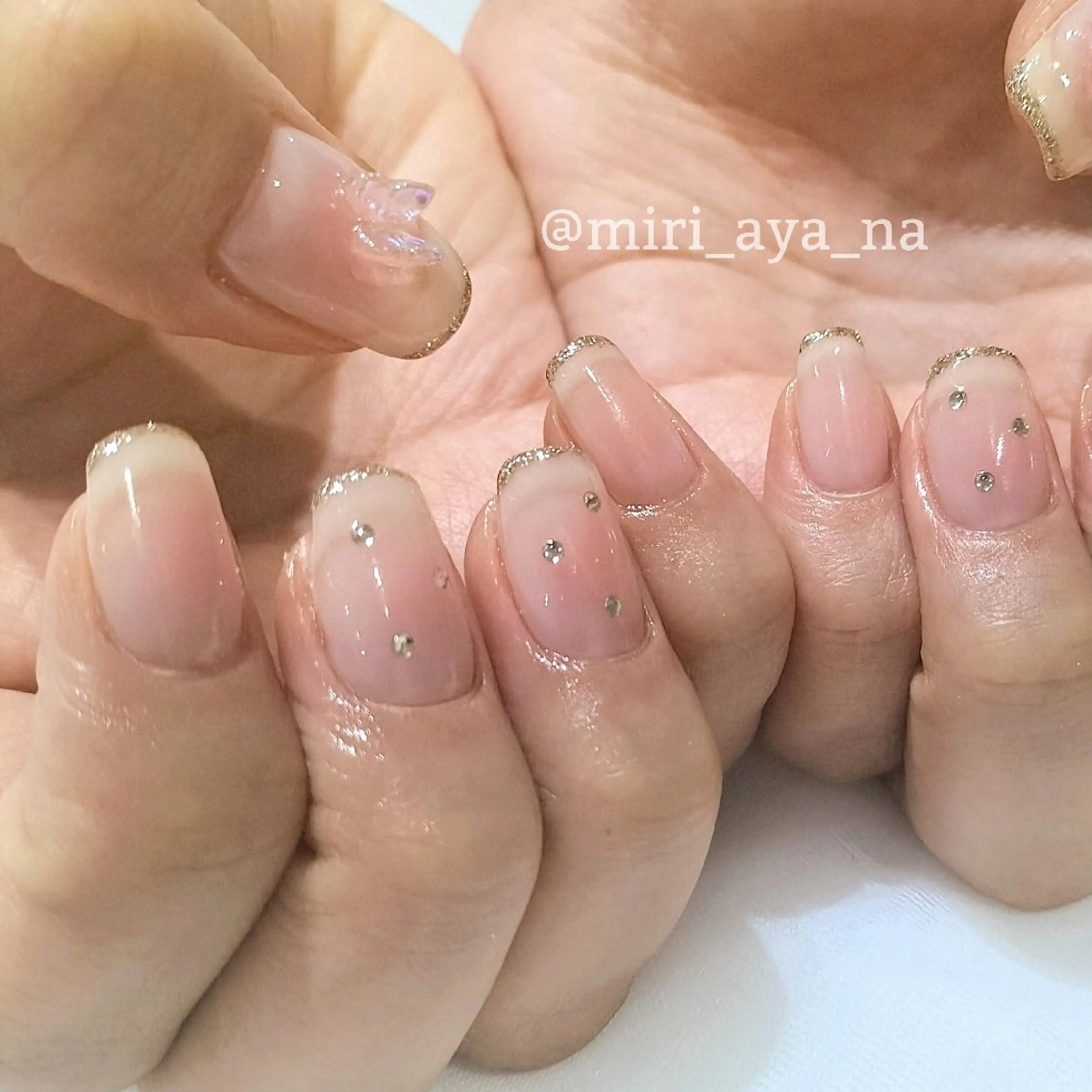 ネイル ハンドネイル 新宿代々木/ちゅるん キレイめ/miriのネイルデザイン