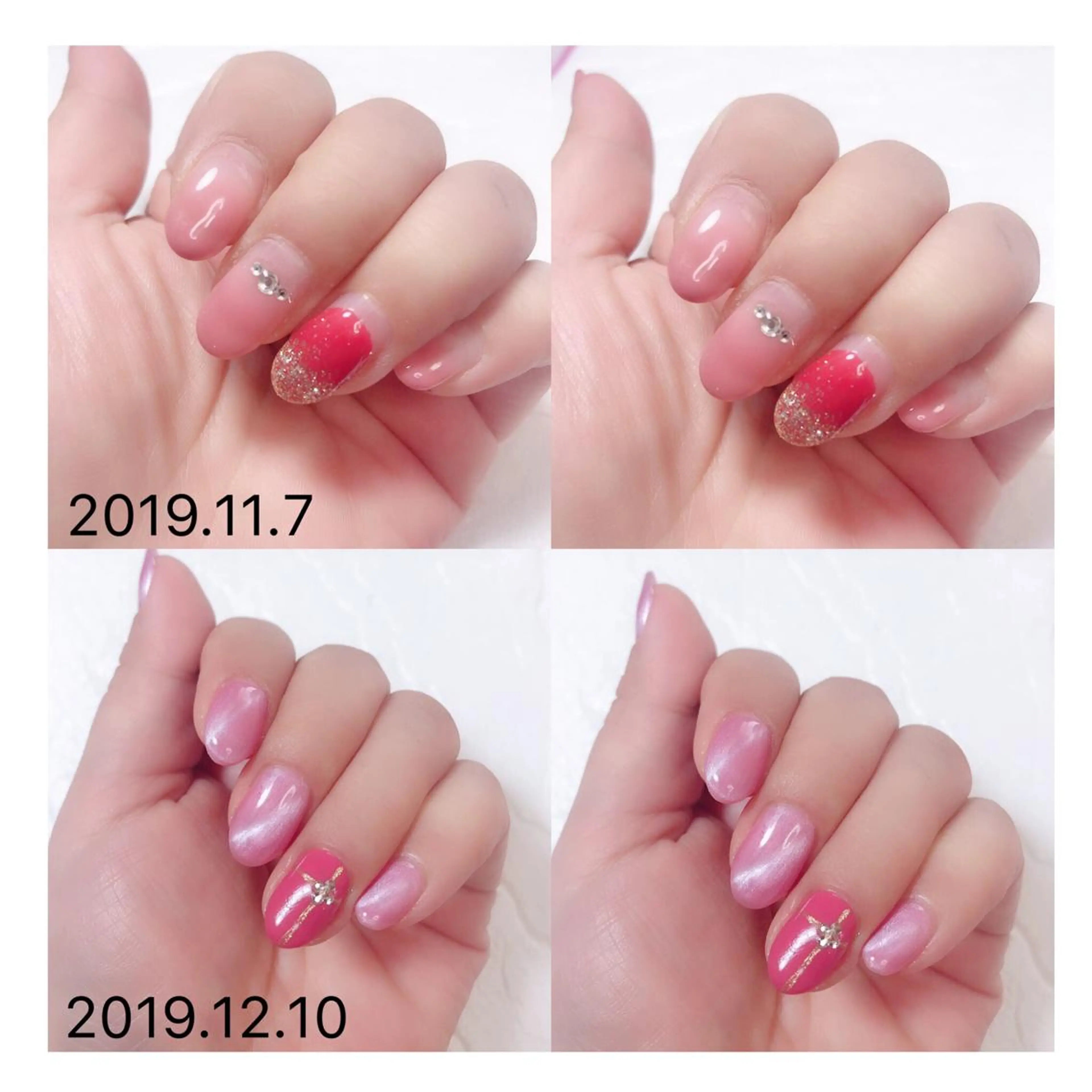 ショート ネイル ジェルネイル ニュアンスネイル オフィスネイル ワンカラーネイル ピンク ハンドネイル 👑enen style👑のネイルデザイン