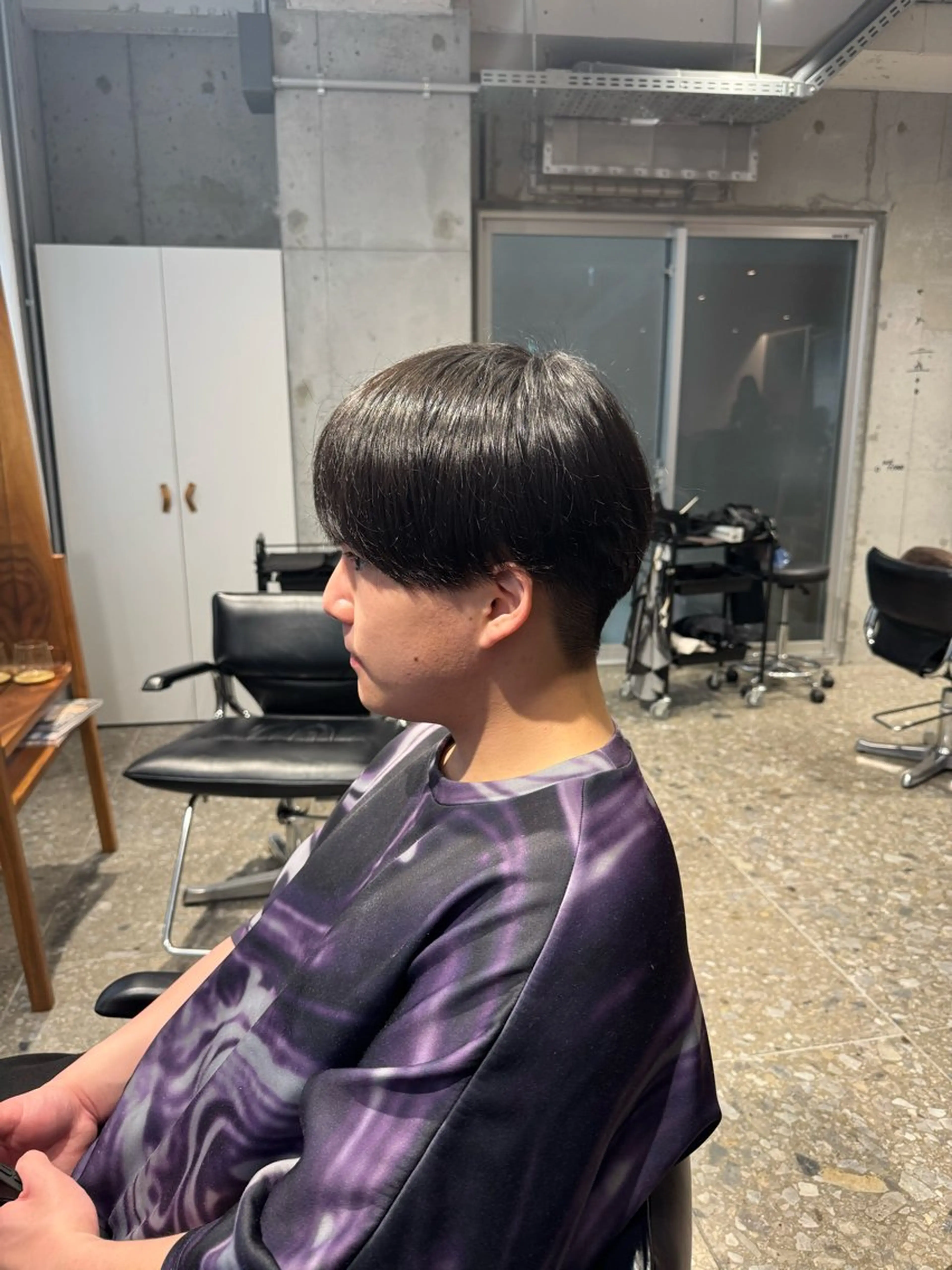 メンズ 赤み消し／アッシュ系 ／ダウンパーマ／優斗のヘアスタイル