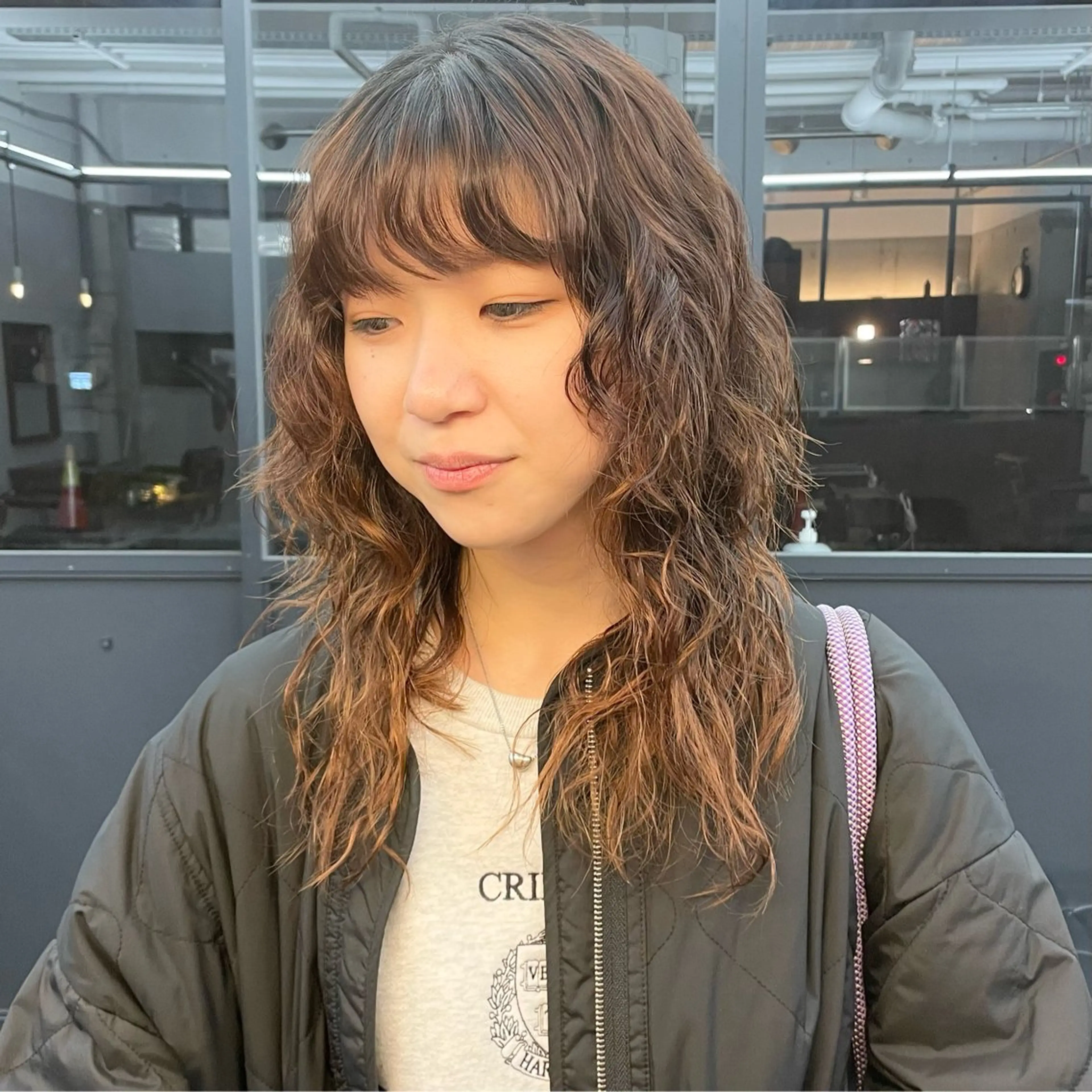 ミディアム パーマ メンズ ミディアムパーマ メンズパーマ メンズウルフカット ウルフカット カット パーマ ✂︎ウルフ・ショート ✂︎MIKUNIのヘアスタイル