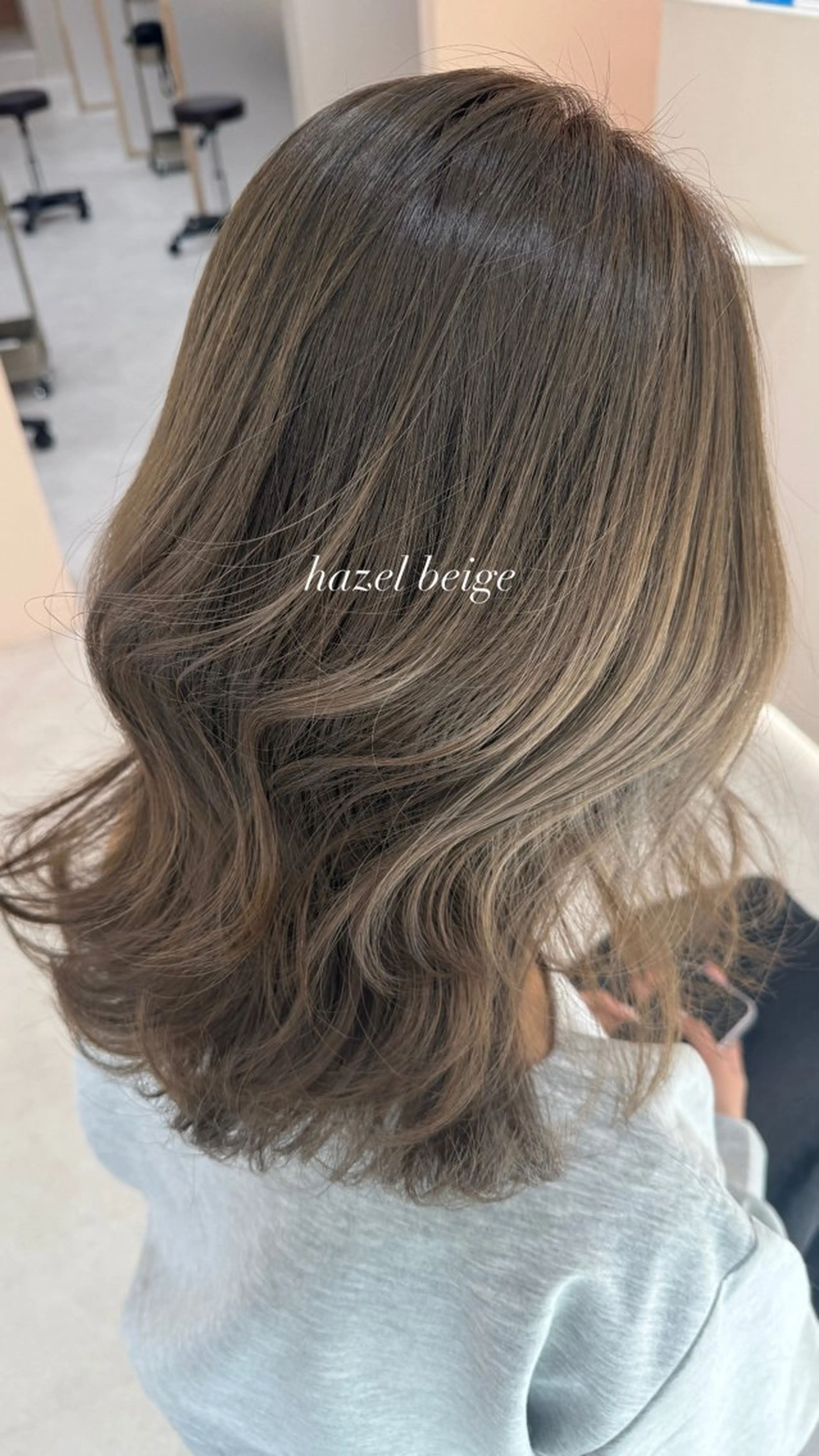 ロング カラー カット ヘアカラー トリートメント 🫧赤み消し*艶髪 nanami🫧のヘアスタイル