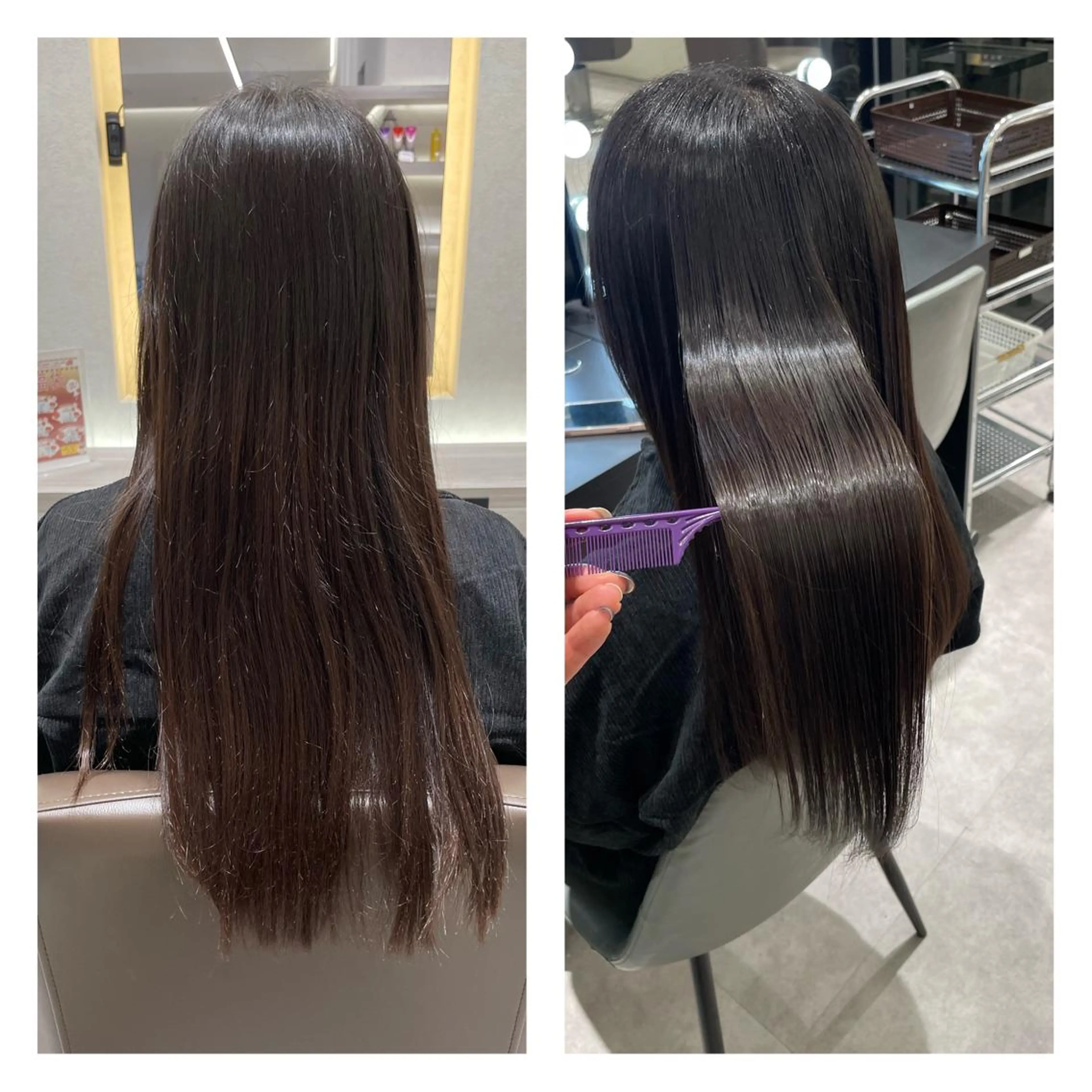 ロング 髪質改善 縮毛矯正 トリートメント 酸性ストレート メンズ特化/矢場町駅 徒歩1分/岡本一真のヘアスタイル