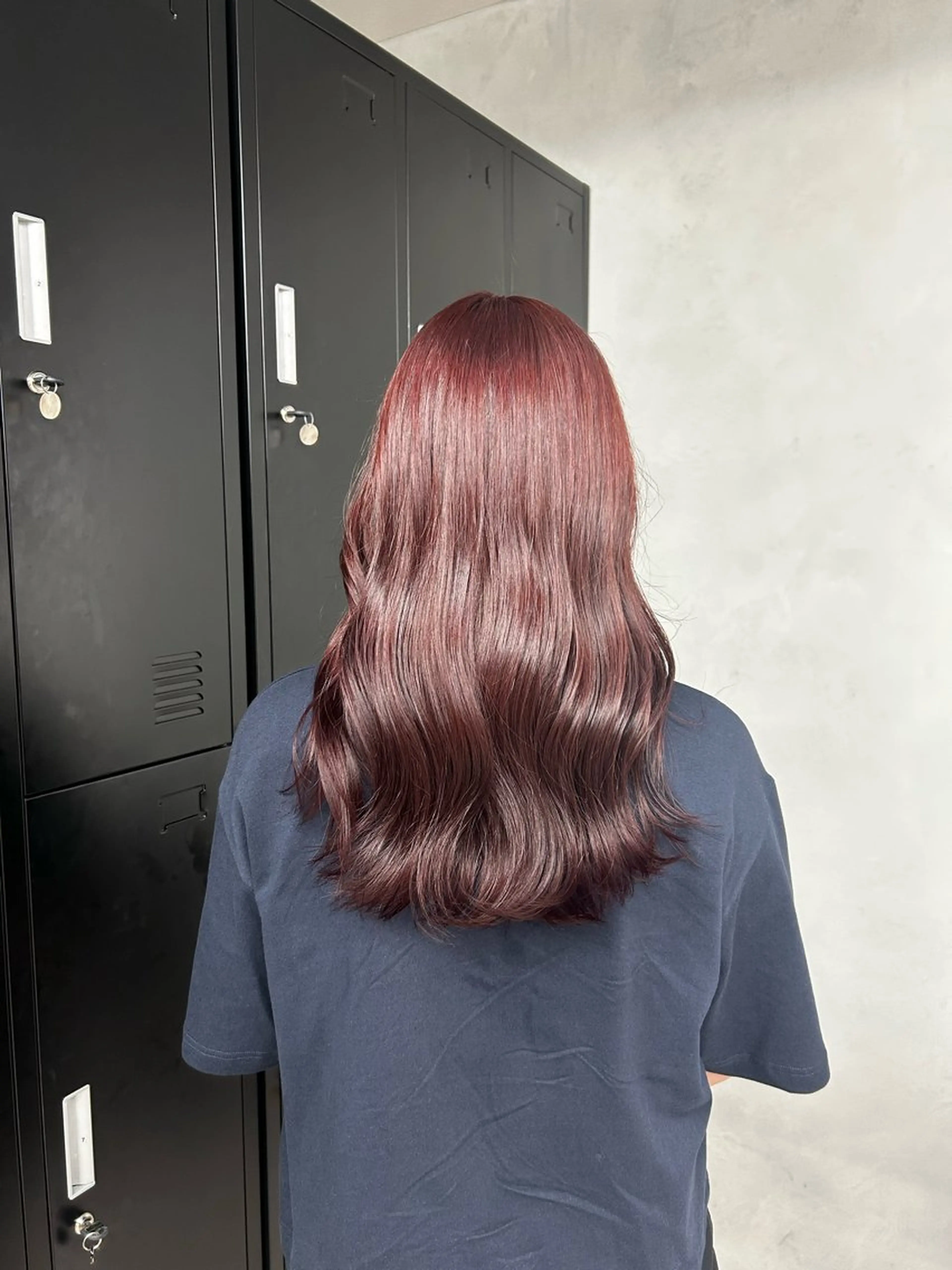 ロング カラー ブリーチ ダブルカラー ブリーチなしカラー 縮毛矯正 ヘアカラー 大村 咲羅のヘアスタイル