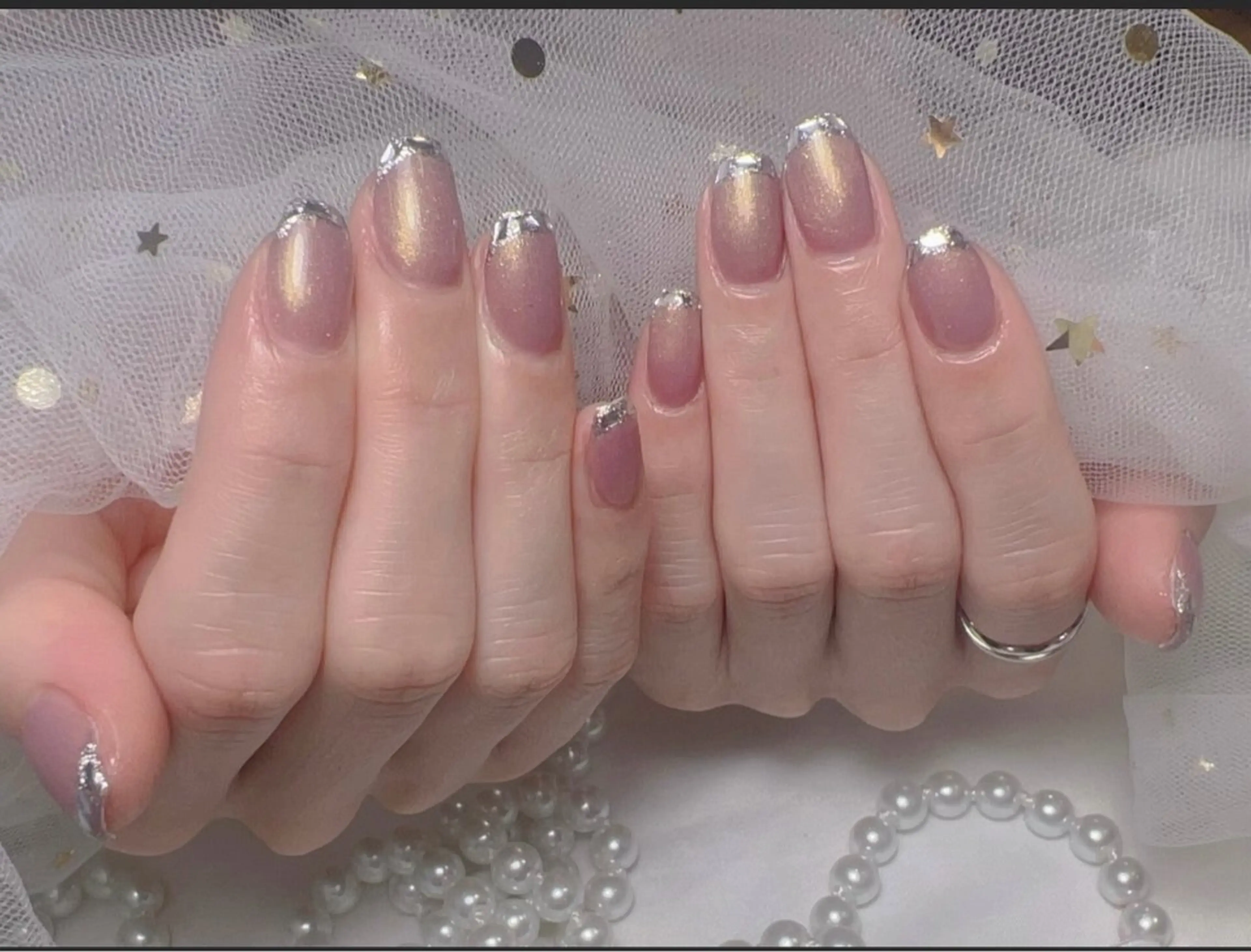 ネイル アートネイル フレンチネイル ジェルネイル グラデーション 韓国ネイル Nail Salon kihi大塚店のネイルデザイン