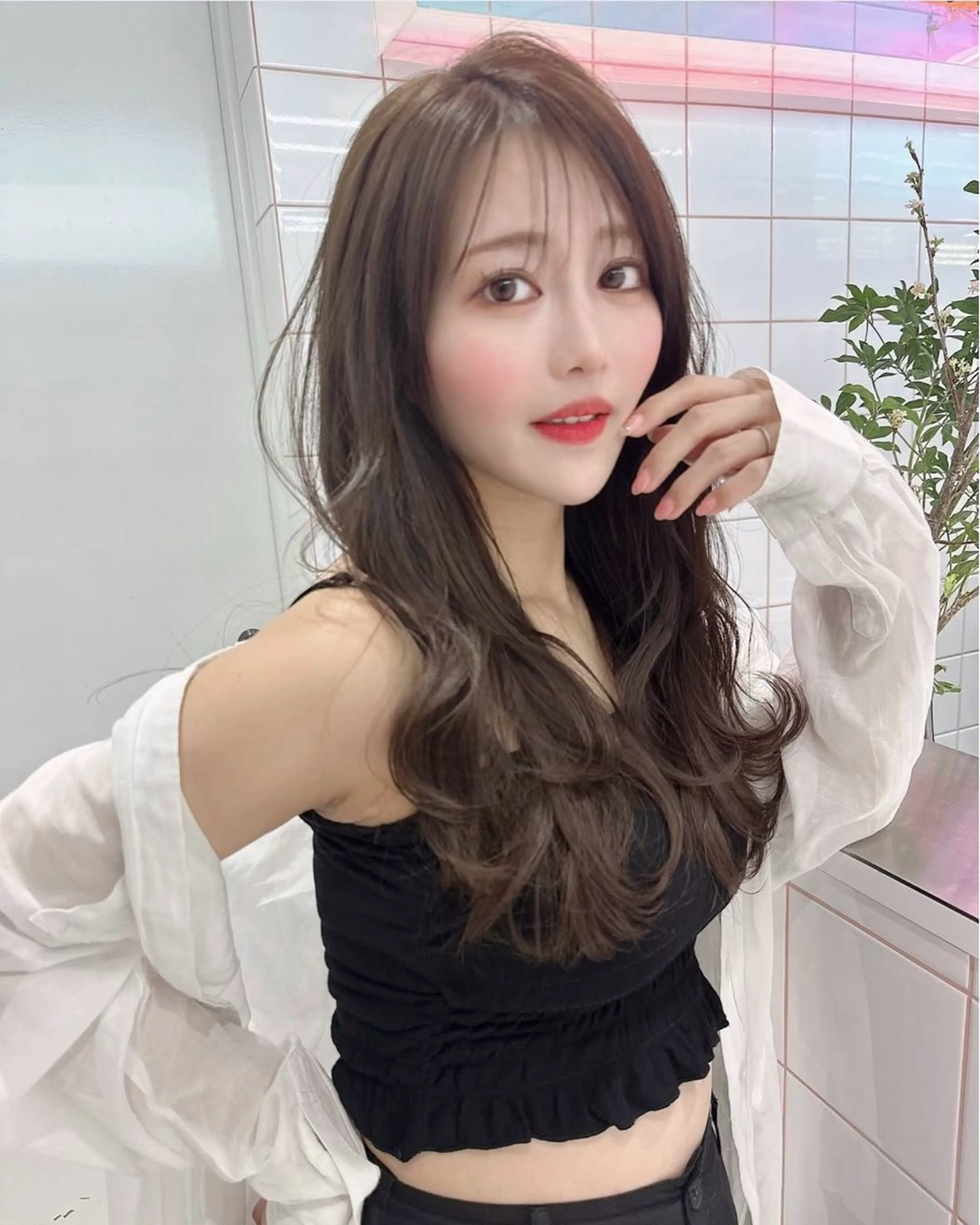 ロング ヘアカラー 似合わせカラーの達人 ダブルカラー/森栄範のヘアスタイル