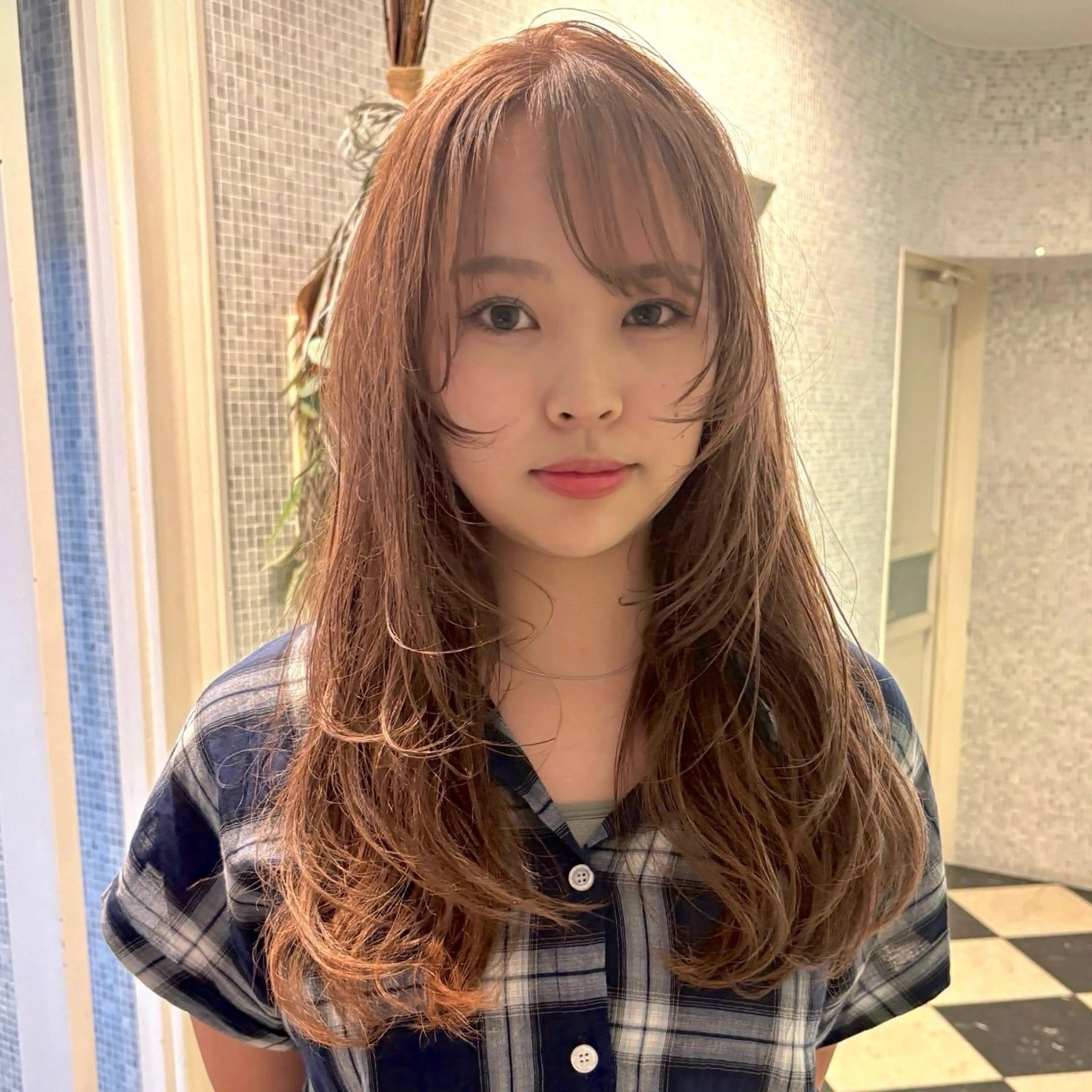 ロング カラー ベージュカラー ブリーチ レイヤーカット /ボブ/azusaのヘアスタイル