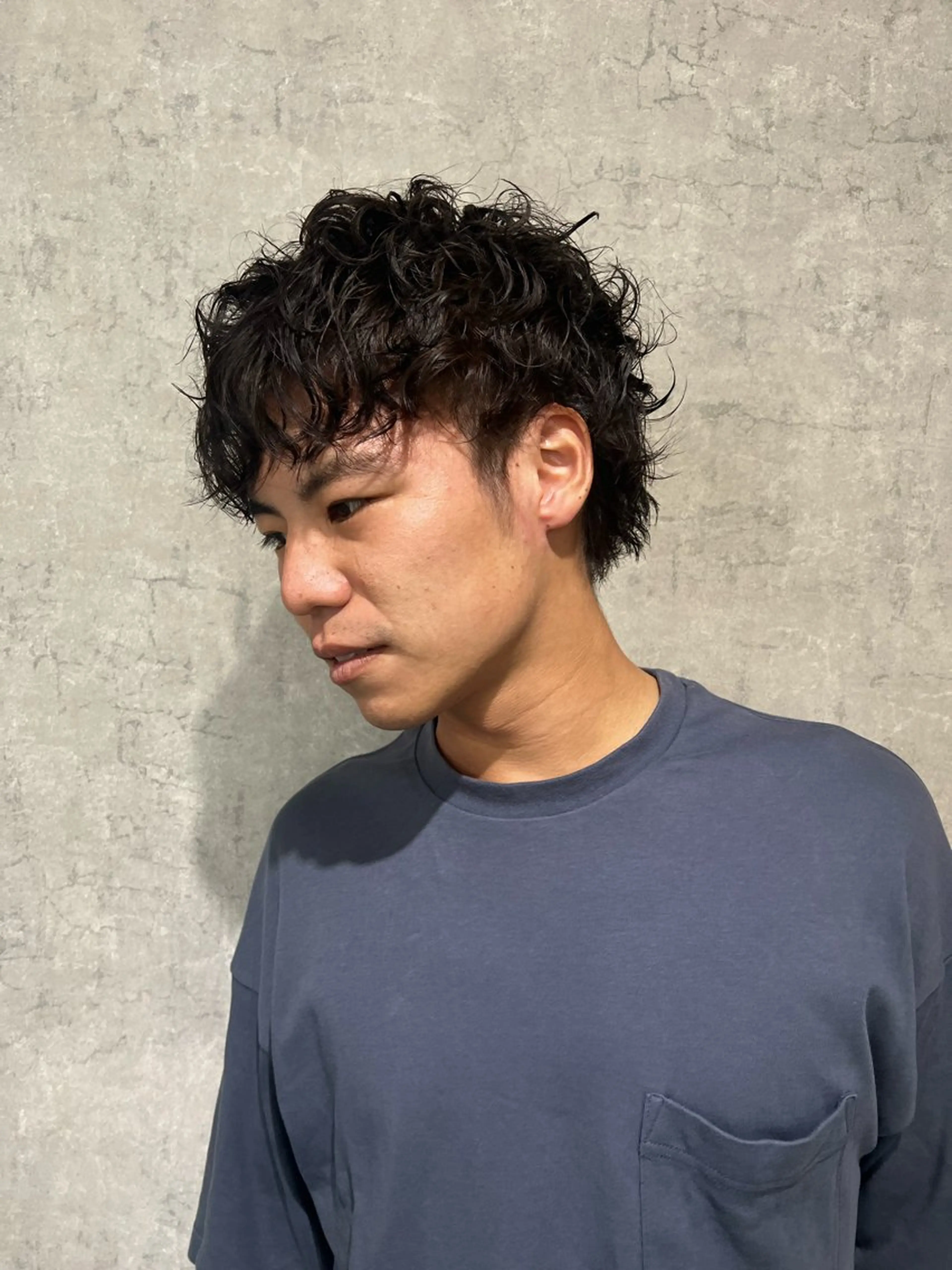 パーマ ウルフカット 福井 采未のヘアスタイル
