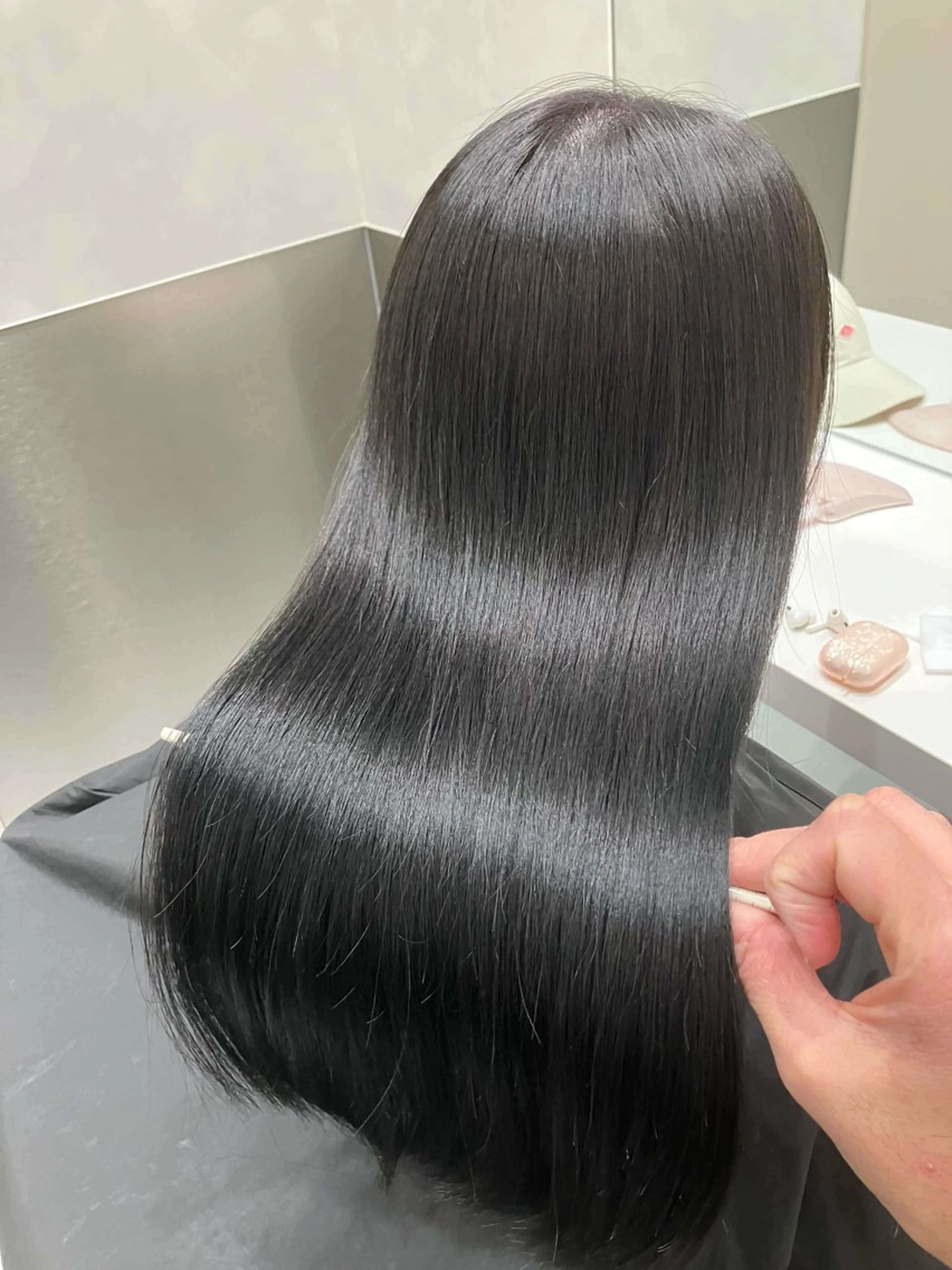 ロング カラー カット ヘアカラー トリートメント 💖ブリーチなし透明 感💖ASAHIのヘアスタイル