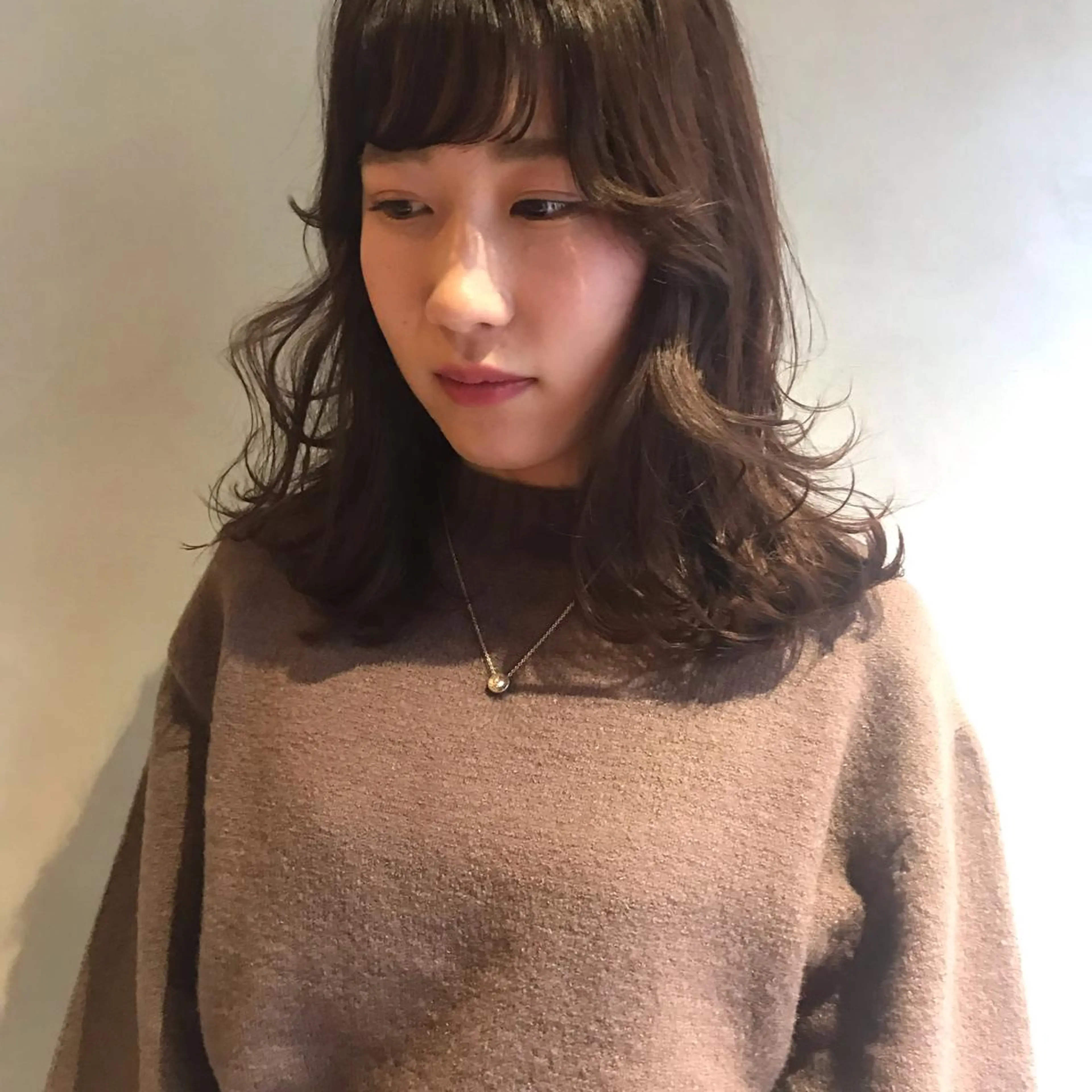 ミディアム カラー カット ヘアカラー トリートメント レイヤー/ブリーチ HIKARU ♡のヘアスタイル