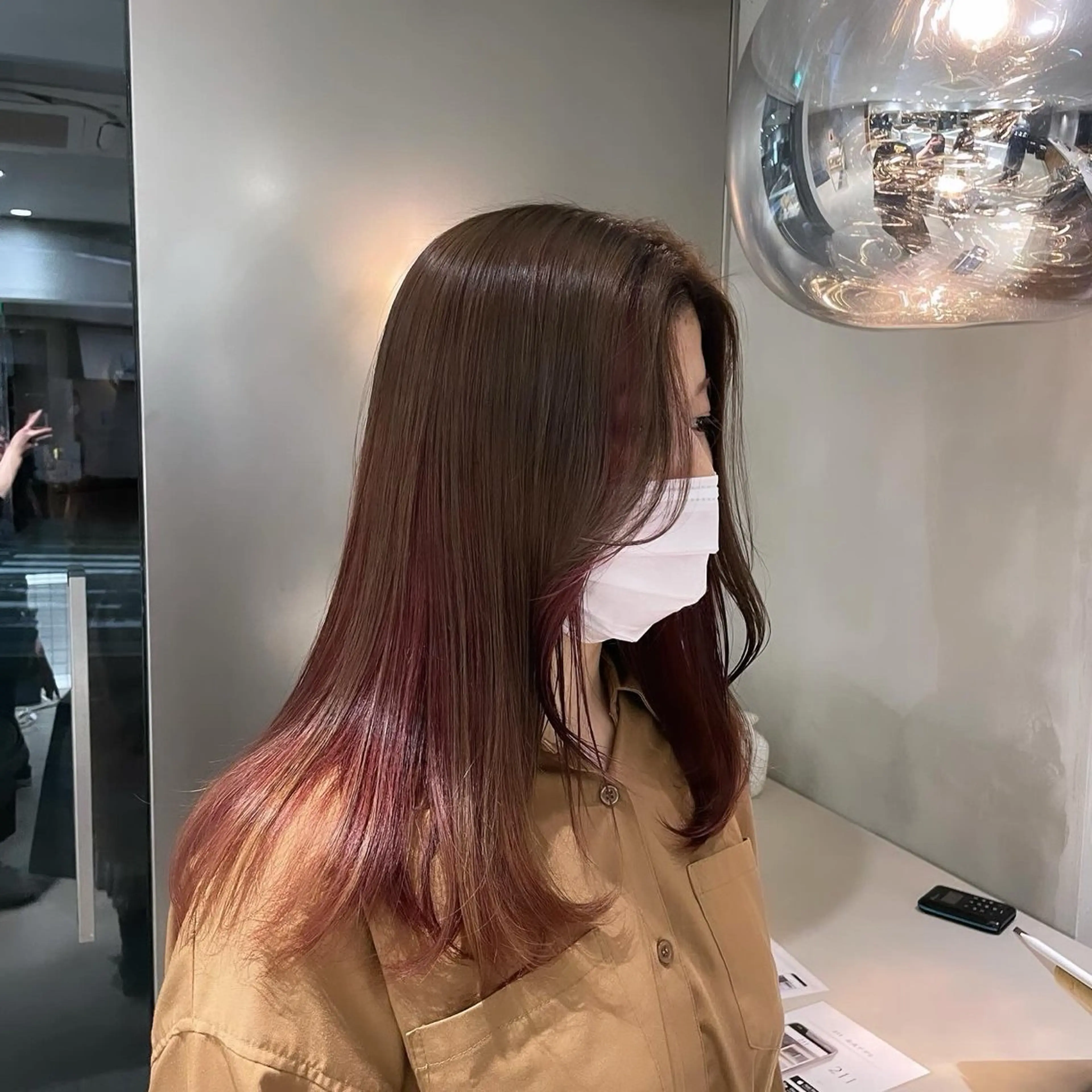 セミロング カラー 後藤 香乃のヘアスタイル