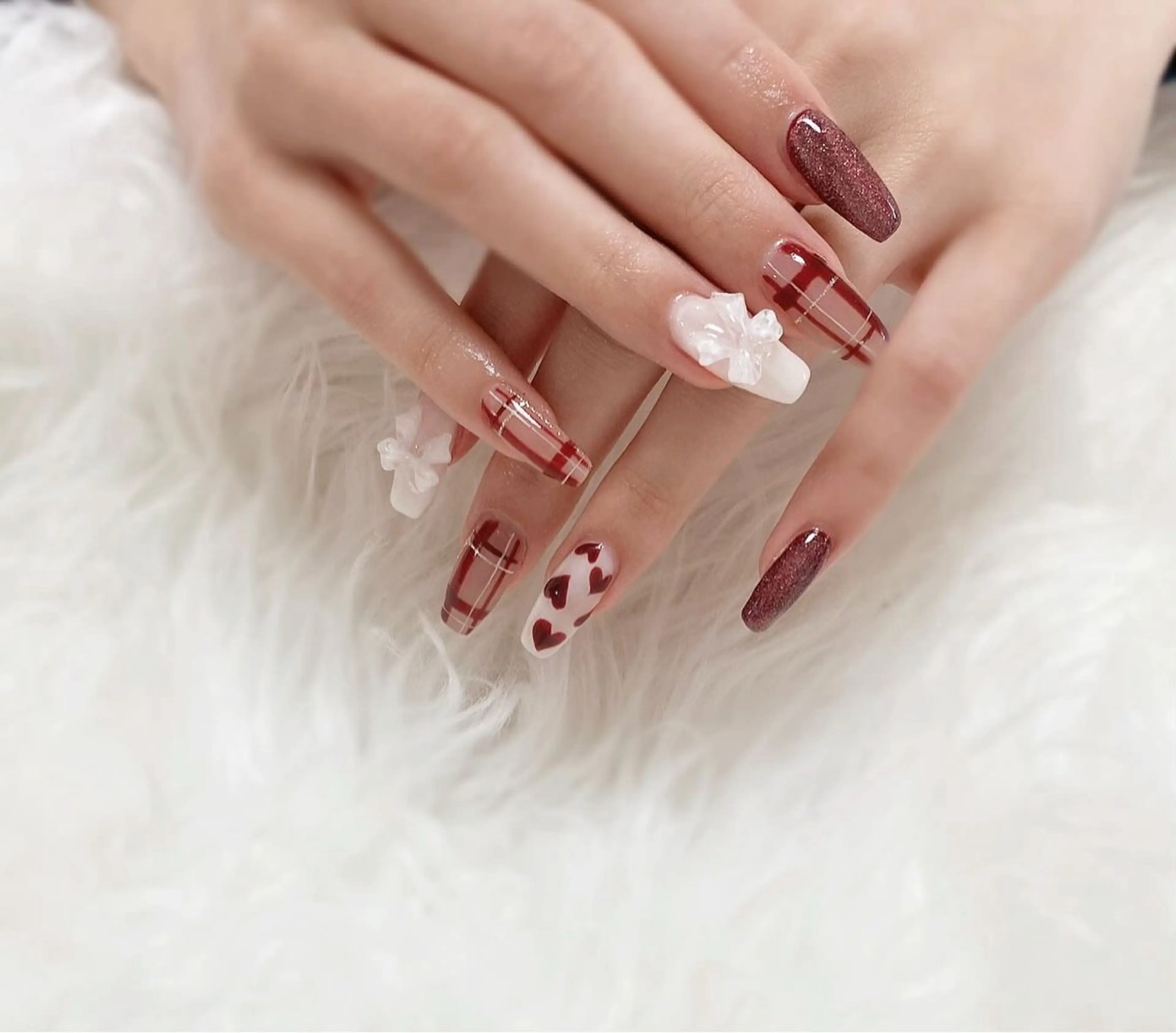 ネイル 長さ出し フラッシュネイル ジェルネイル 氷ネイル・うるうるネイル キラキラネイル ハンドネイル ESPOIR Ｎのネイルデザイン