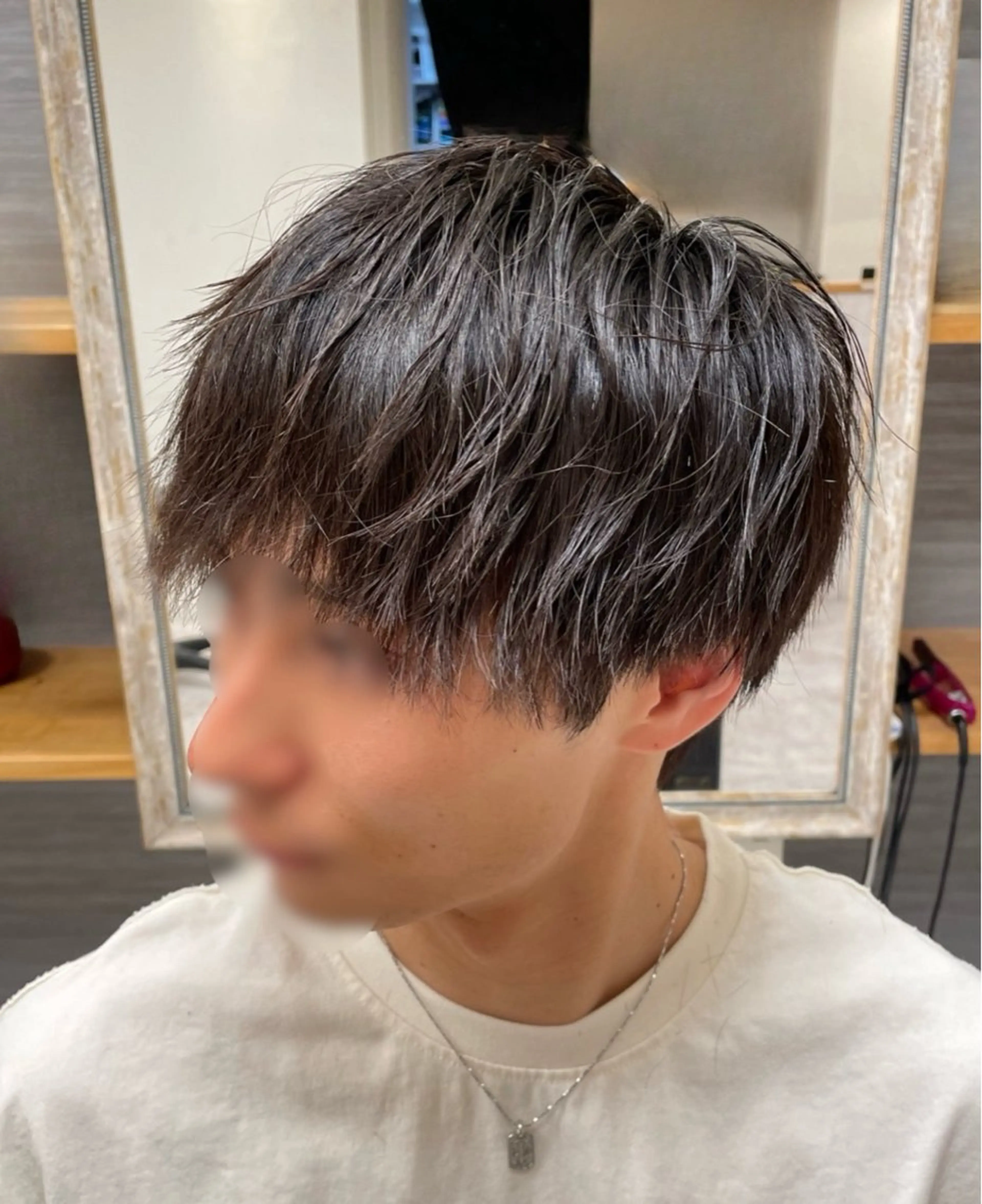 ショート パーマ メンズ メンズパーマ カット パーマ トリートメント ヘアセット 🌟30代～50代の お客様も大歓迎/竹井のヘアスタイル