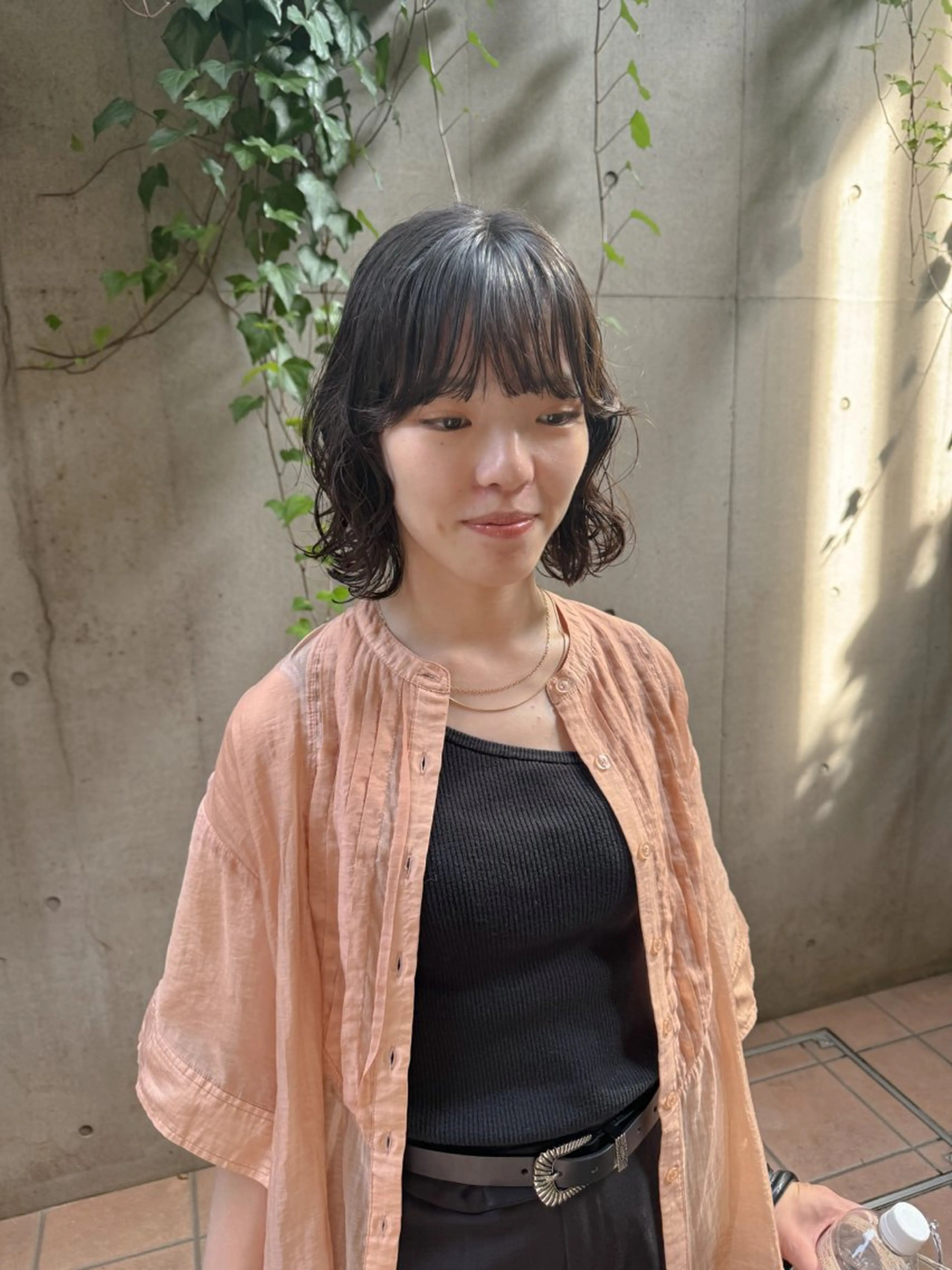 ショート パーマ ボブ 外ハネヘア カット パーマ 大橋 芽衣のヘアスタイル