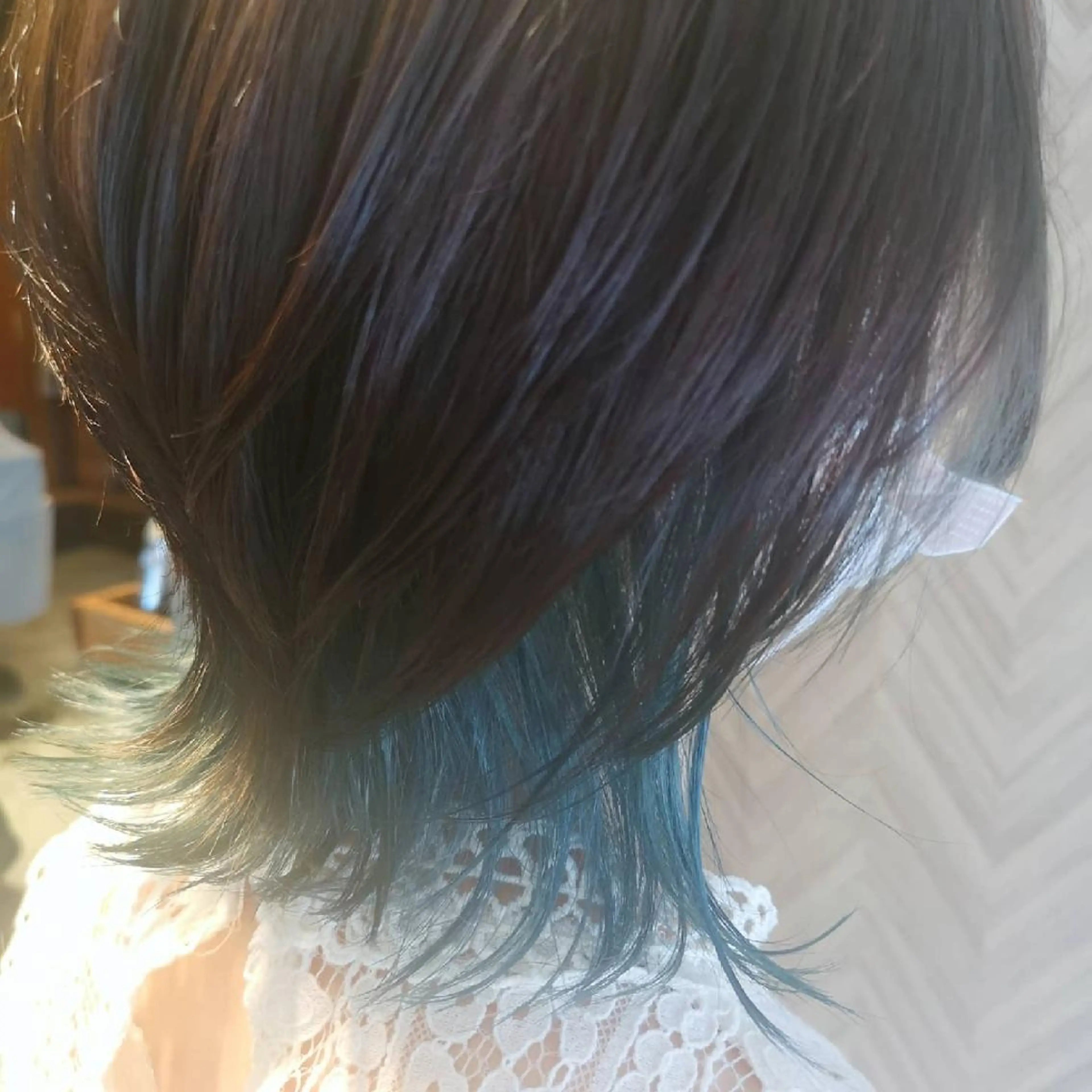 ショート カラー ブルーカラー 透明感カラー インナーカラー ウルフカット ✨艶髪✖癒し✨🍀 miyazawaのヘアスタイル