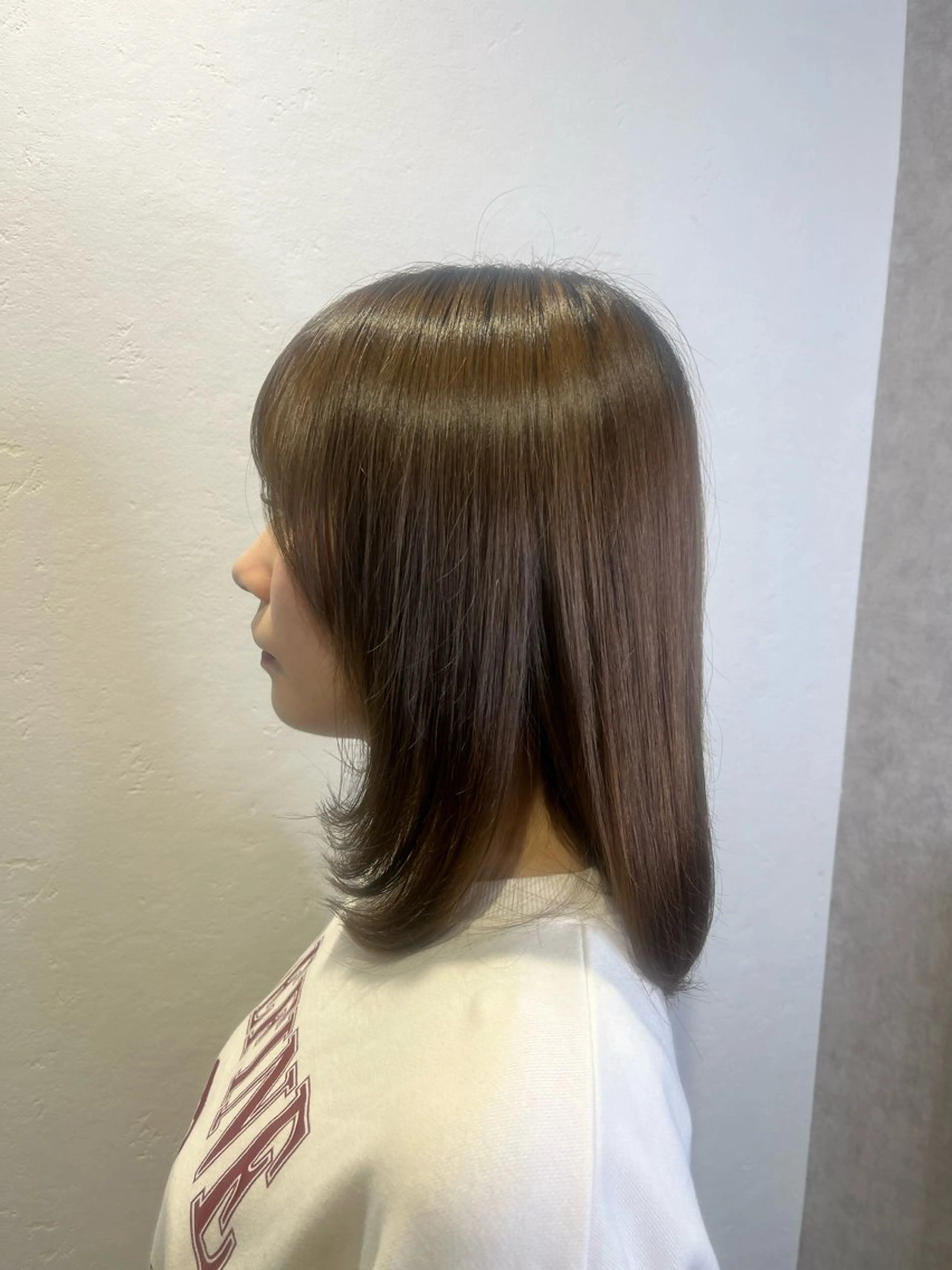 ミディアム ミディアムレイヤー レイヤーカット カット Makino🌷 牧野有花のヘアスタイル