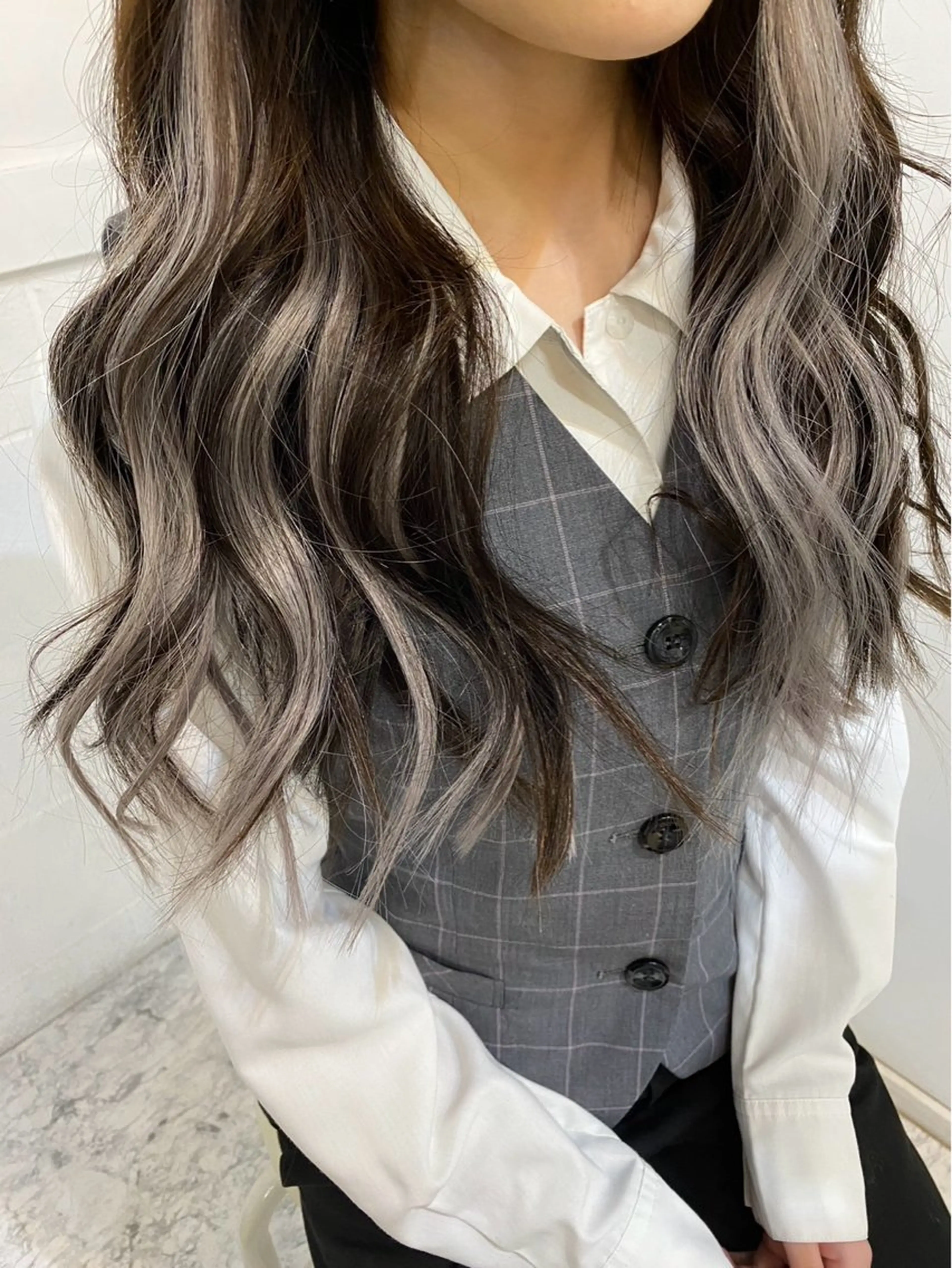 セミロング シールエクステ エクステ 🩶BRAS 🩶のヘアスタイル