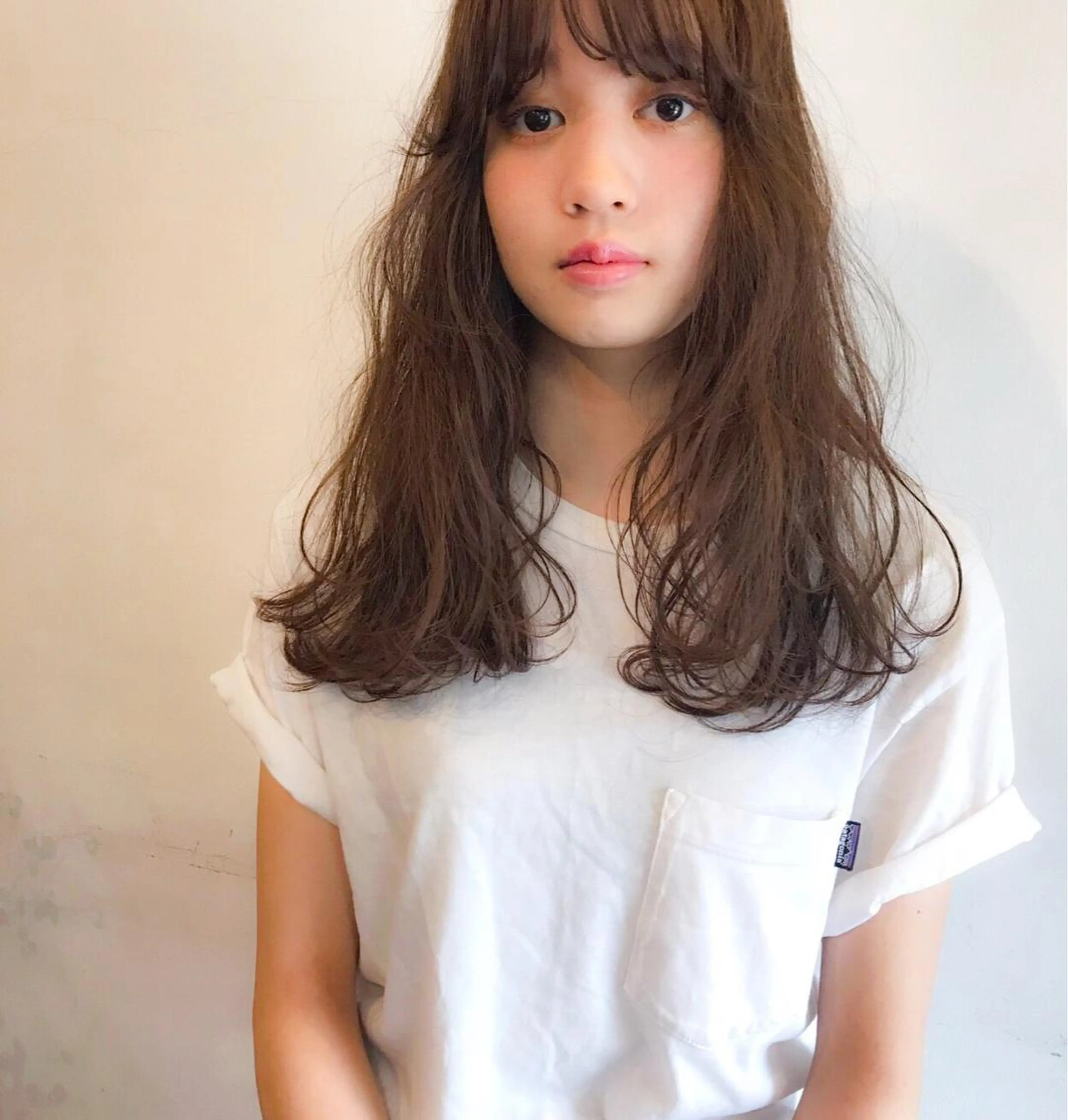 セミロング カラー ヘアアレンジ 薬剤付きシェアサロン 店長タチバナのヘアスタイル
