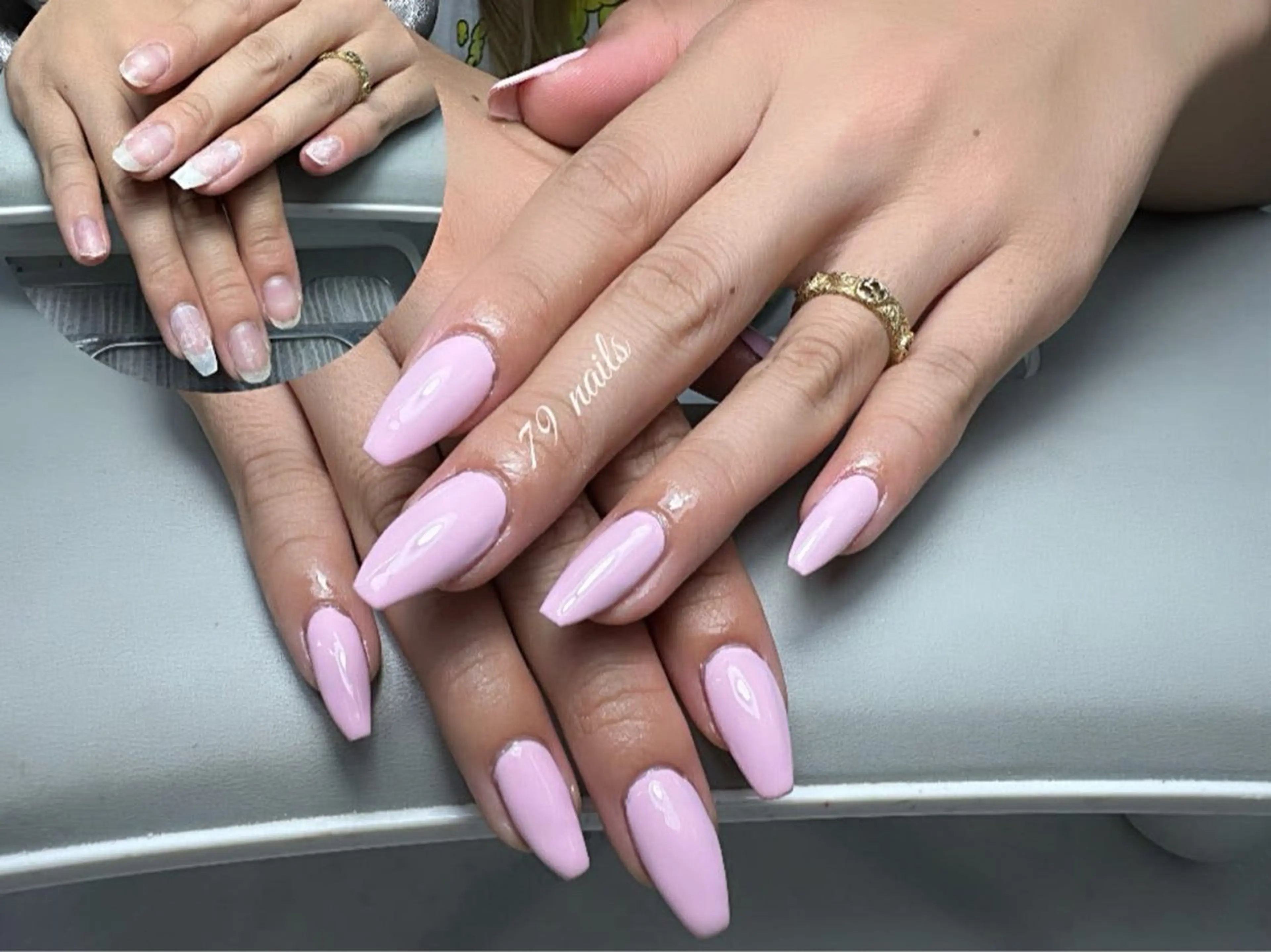 ネイル アートネイル オーロラネイル ガーリー キラキラネイル 韓国ネイル Minami Nailsのネイルデザイン