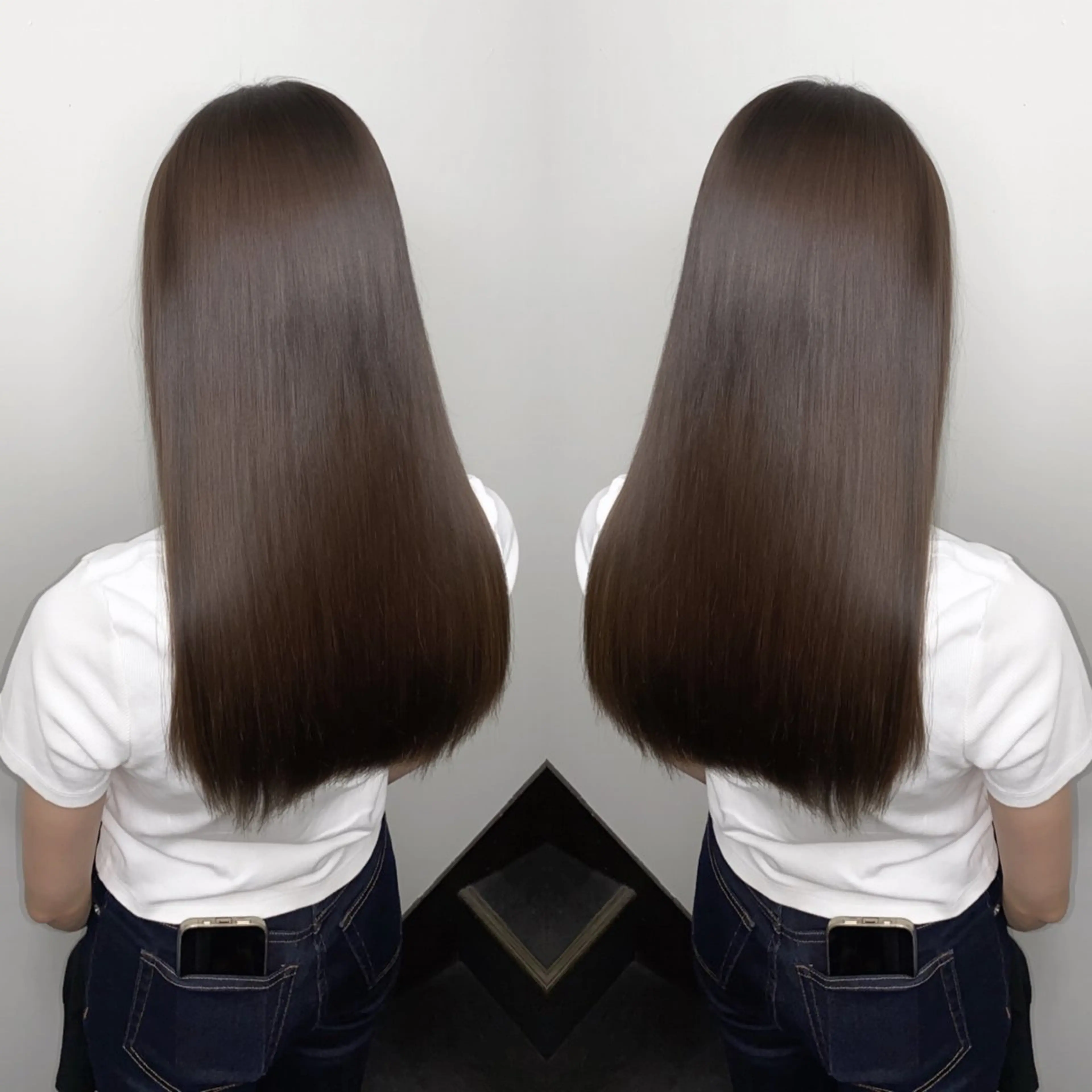 ロング 縮毛矯正 トリートメント 美髪ストレート/美髪 レイヤー特化増原優斗のヘアスタイル