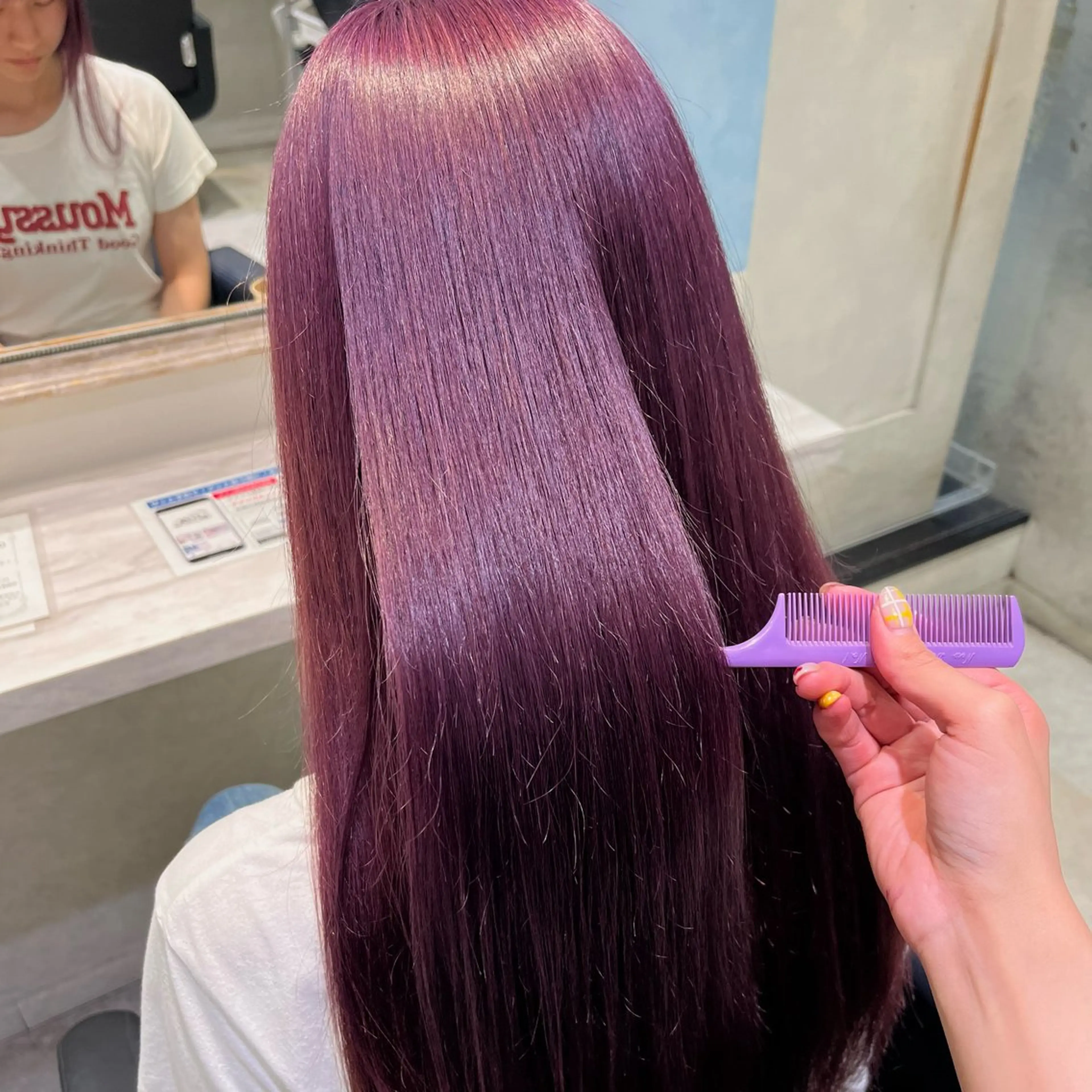 【リタッチのみ💘】ブリーチリタッチ➕オンカラー➕髪質改善トリートメント🧸🤎の写真