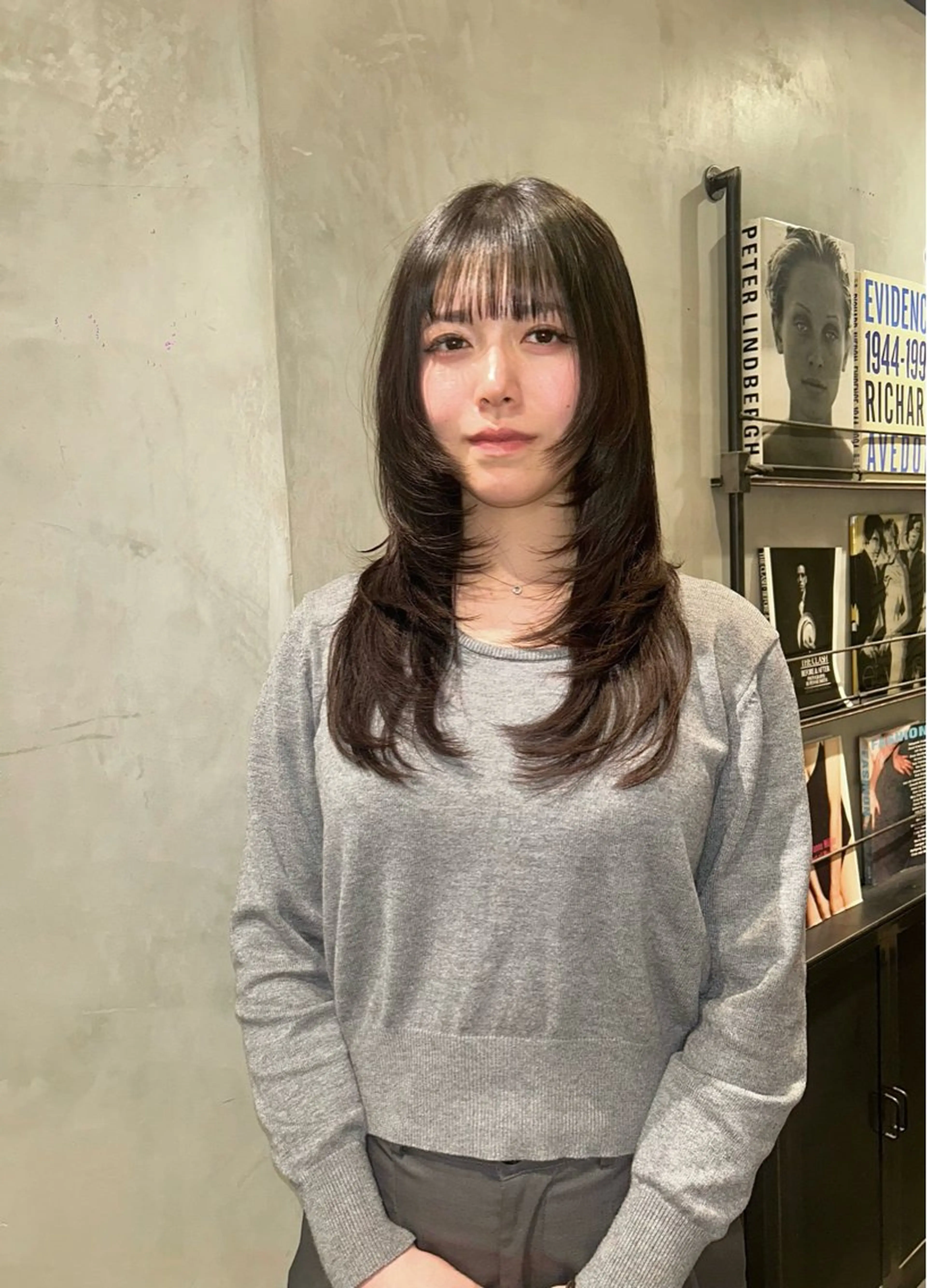 ロング カラー カット ヘアカラー タナカ カナ🫧のヘアスタイル