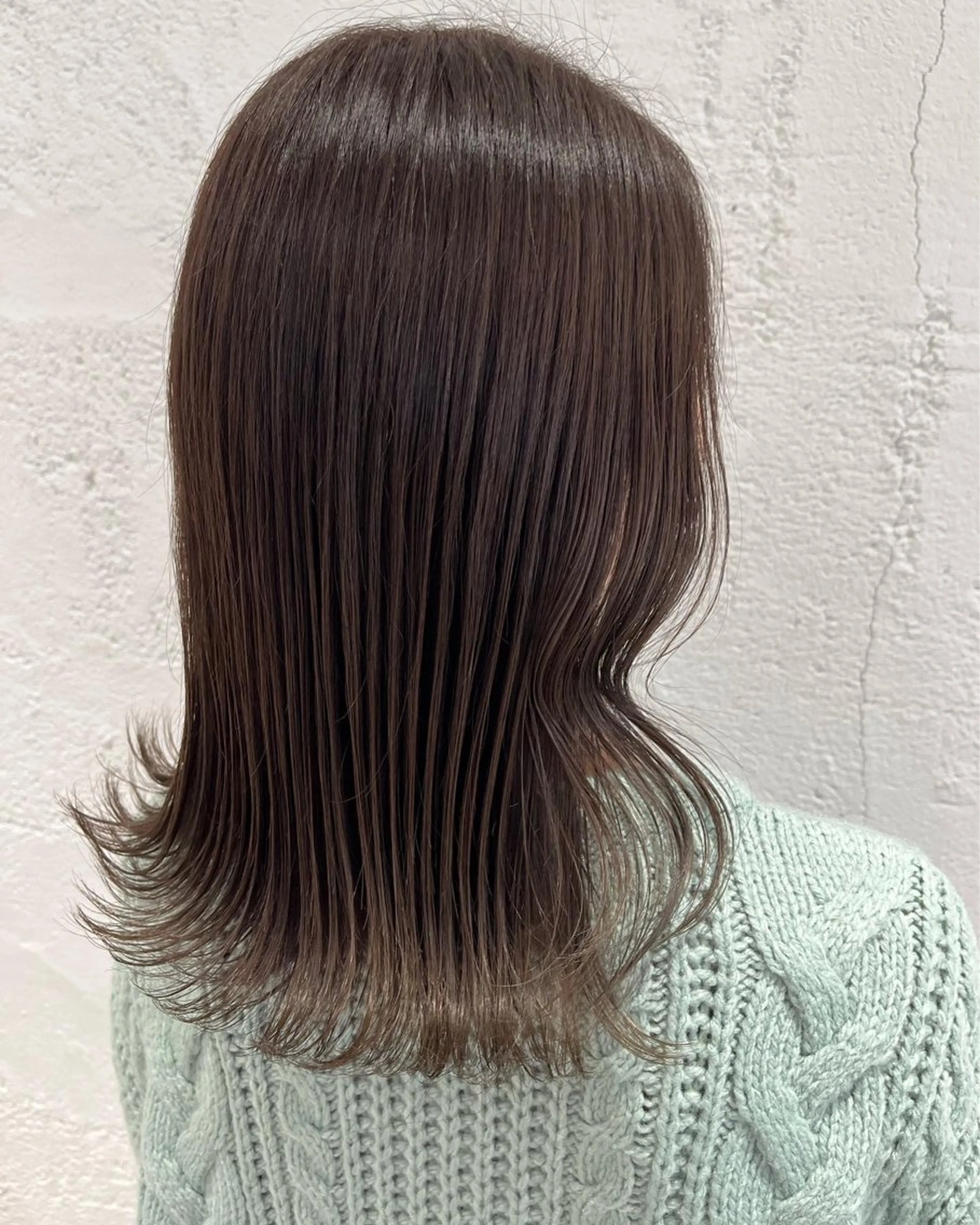 ミディアム カラー ベージュカラー カット ヘアカラー トリートメント サソウ ユリエ🥥のヘアスタイル