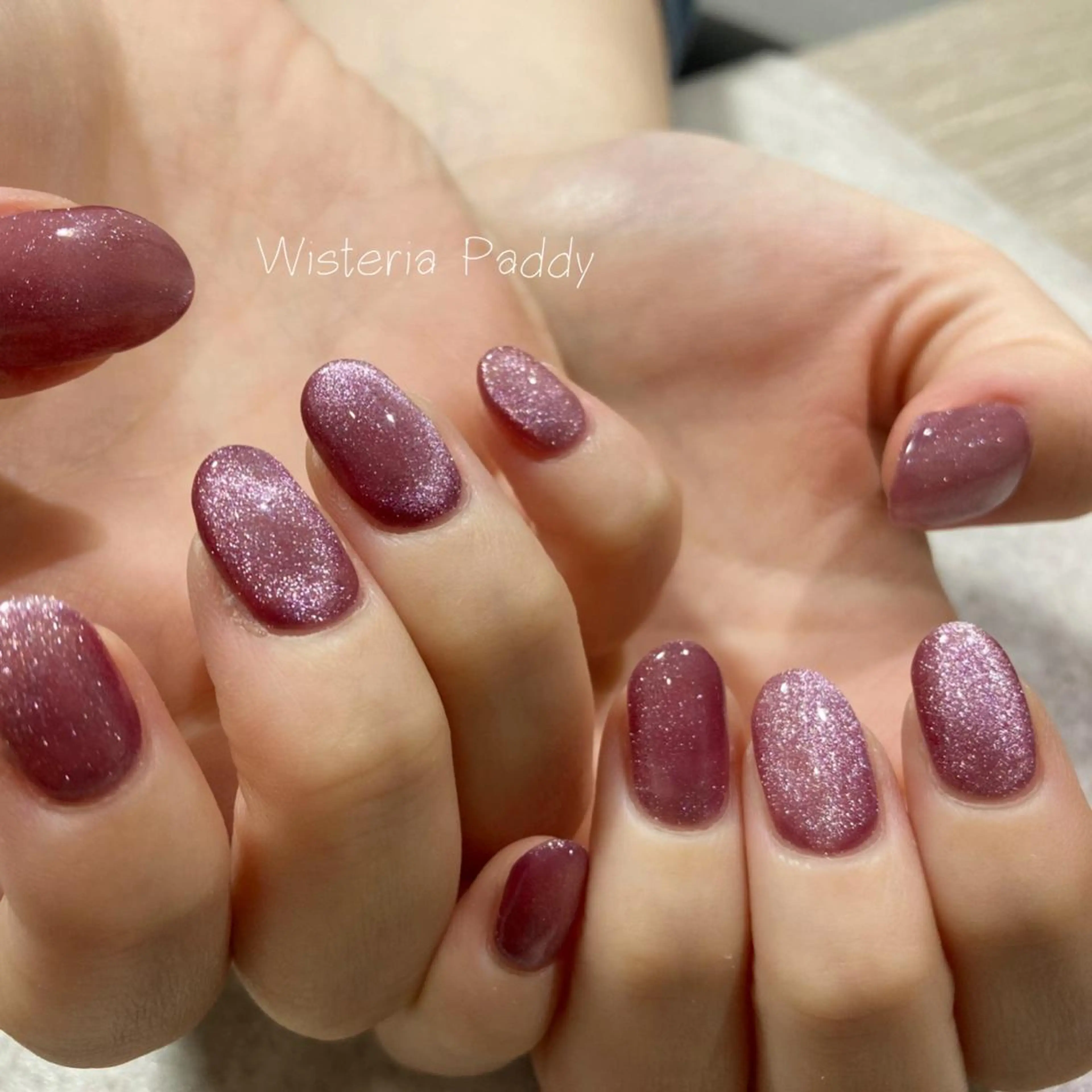 ネイル マグネットネイル Wisteria Paddyのネイルデザイン