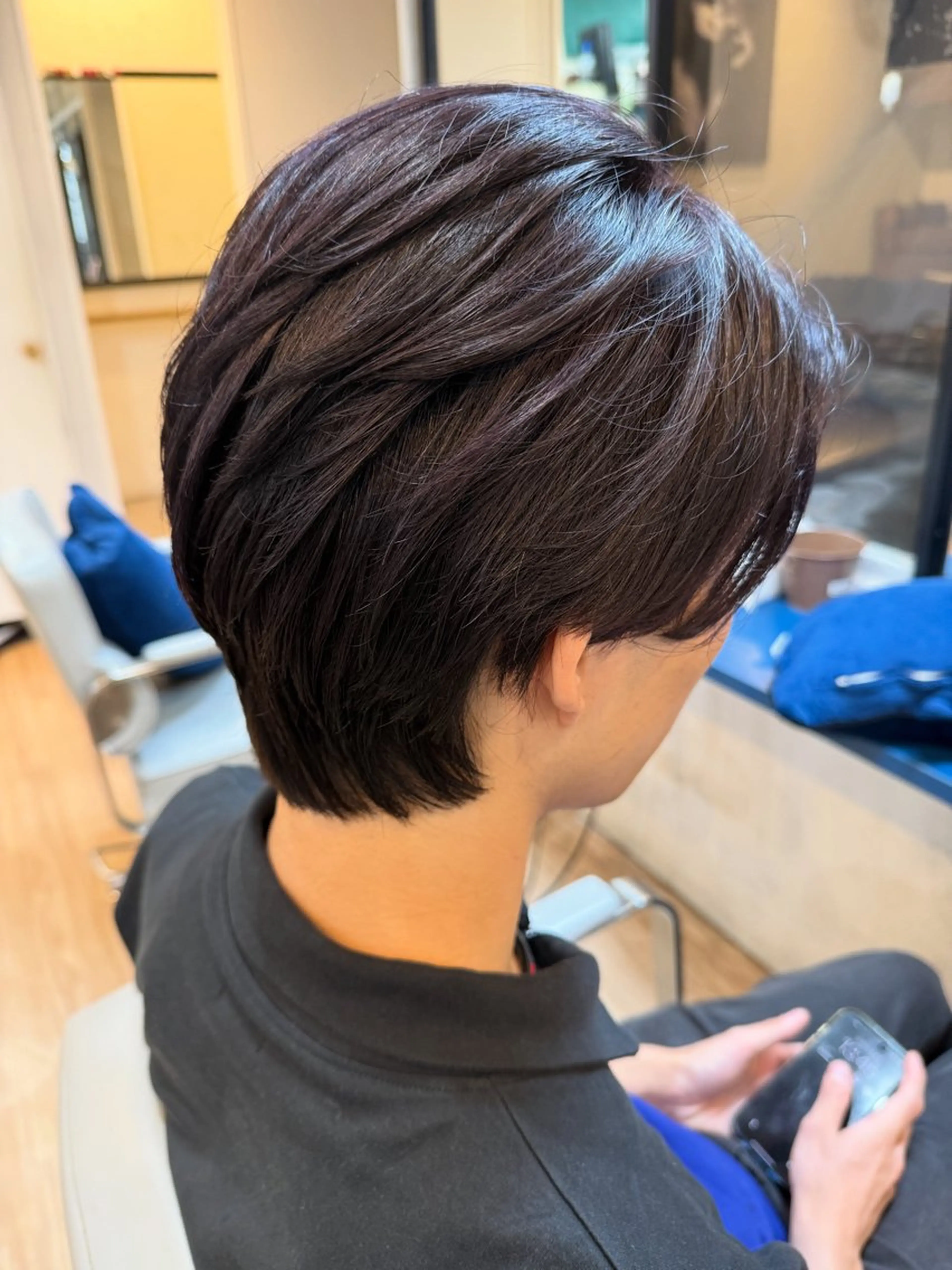 メンズ カット ヘアカラー すやま もえのヘアスタイル