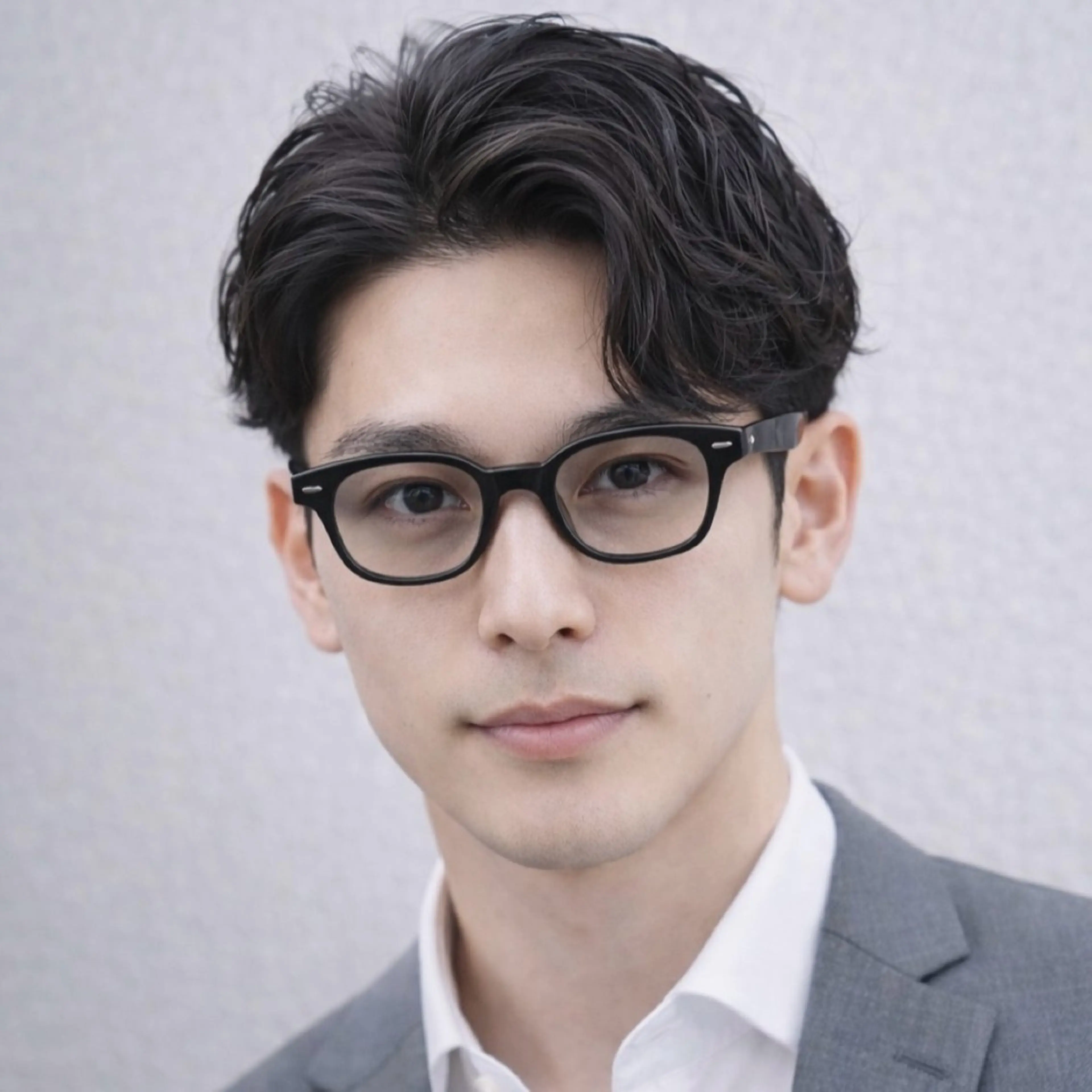 メンズ カット パーマ シャドウ/フェザー ニュアンスヘアメンズのヘアスタイル