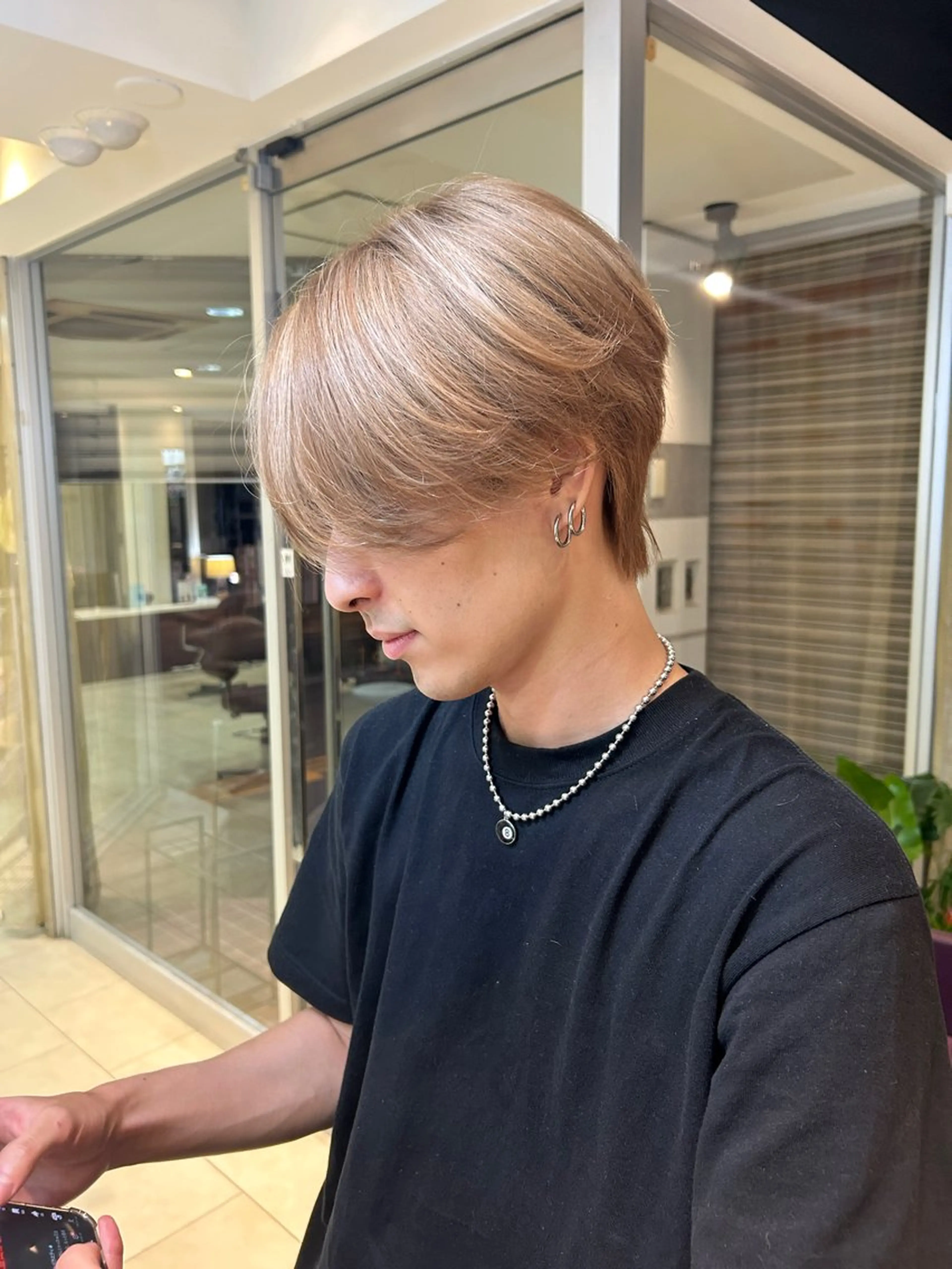 ショート カラー メンズ ヘアカラー トリートメント 甲斐 司のヘアスタイル