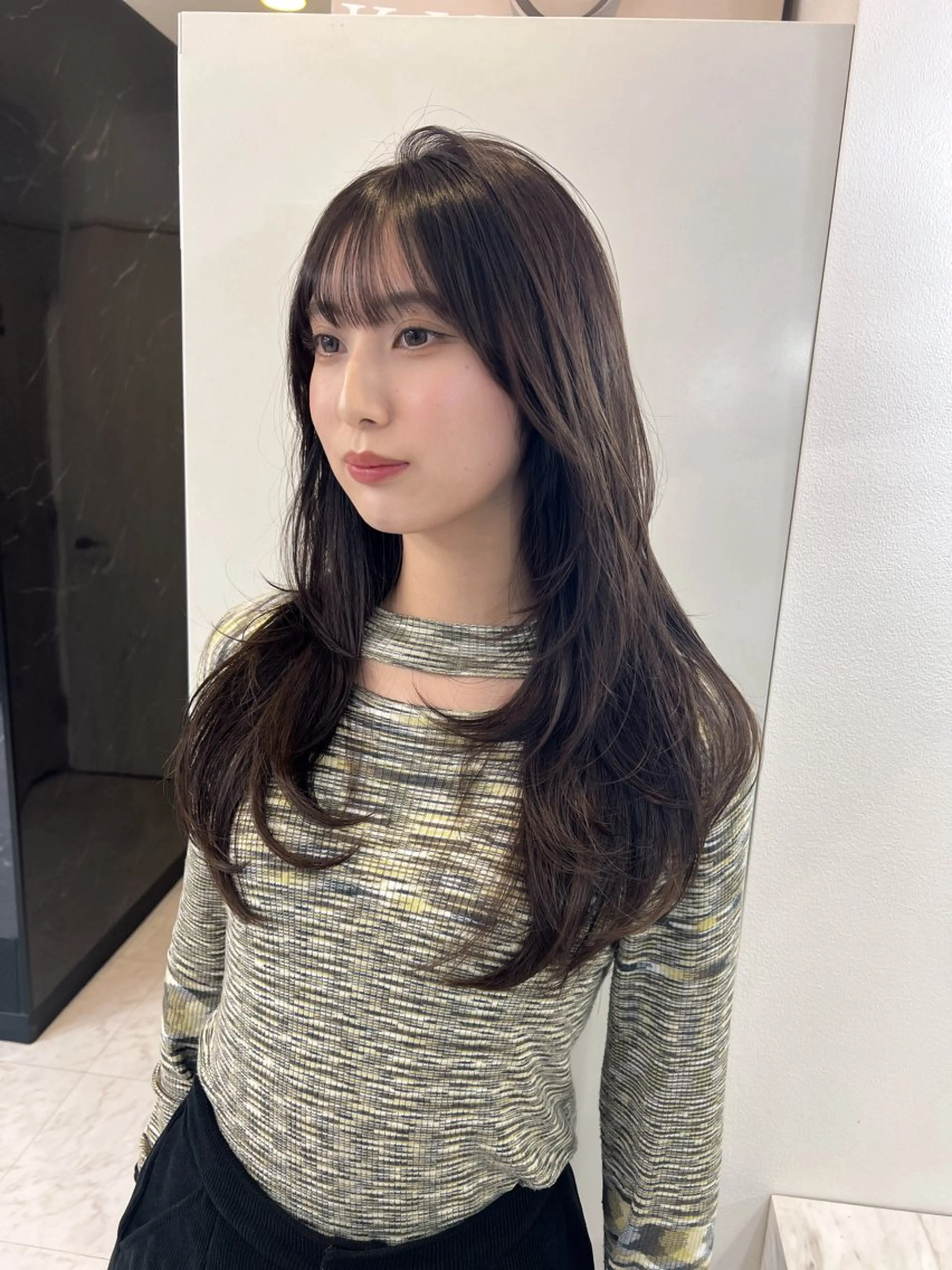 【人気No.3】カット＋ケアカラー＋Aujua5ステップトリートメント＋超音波【レイヤー/ハッシュカット/小顔カットの写真