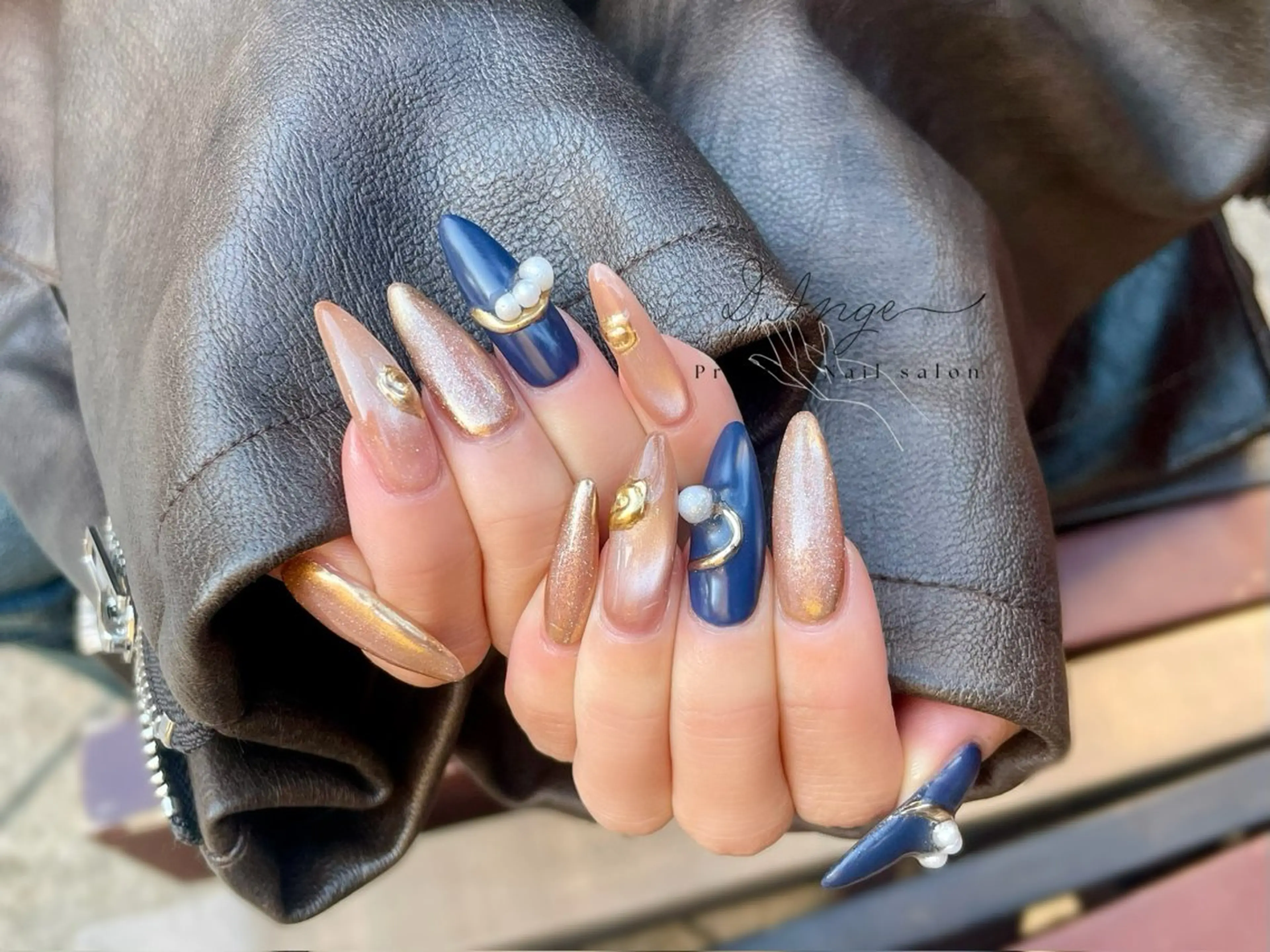 ロング ハンドネイル D.Ange Nailのネイルデザイン
