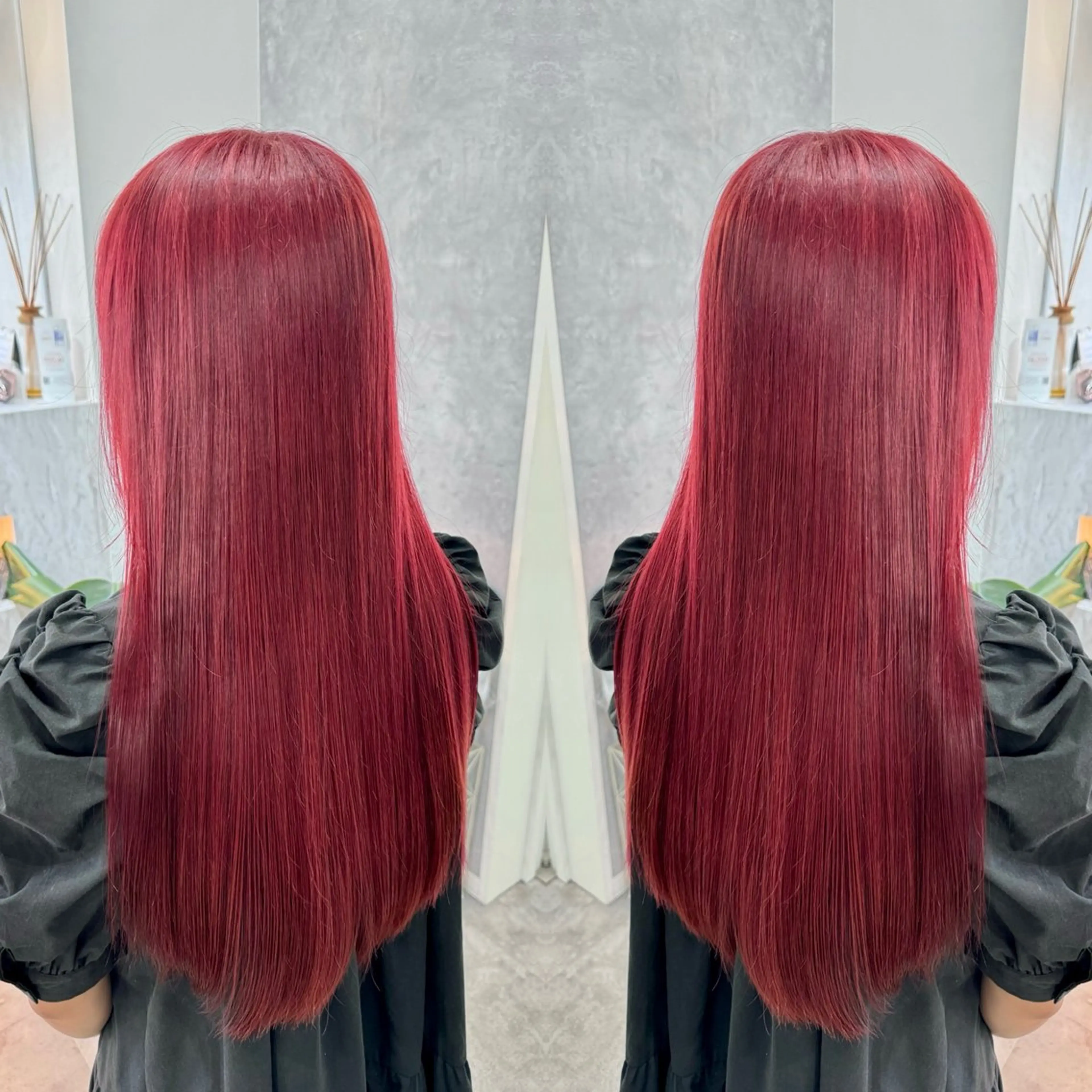 ロング カラー カット ヘアカラー トリートメント 髪質改善カラー🪞 美髪縮毛矯正🪞城のヘアスタイル