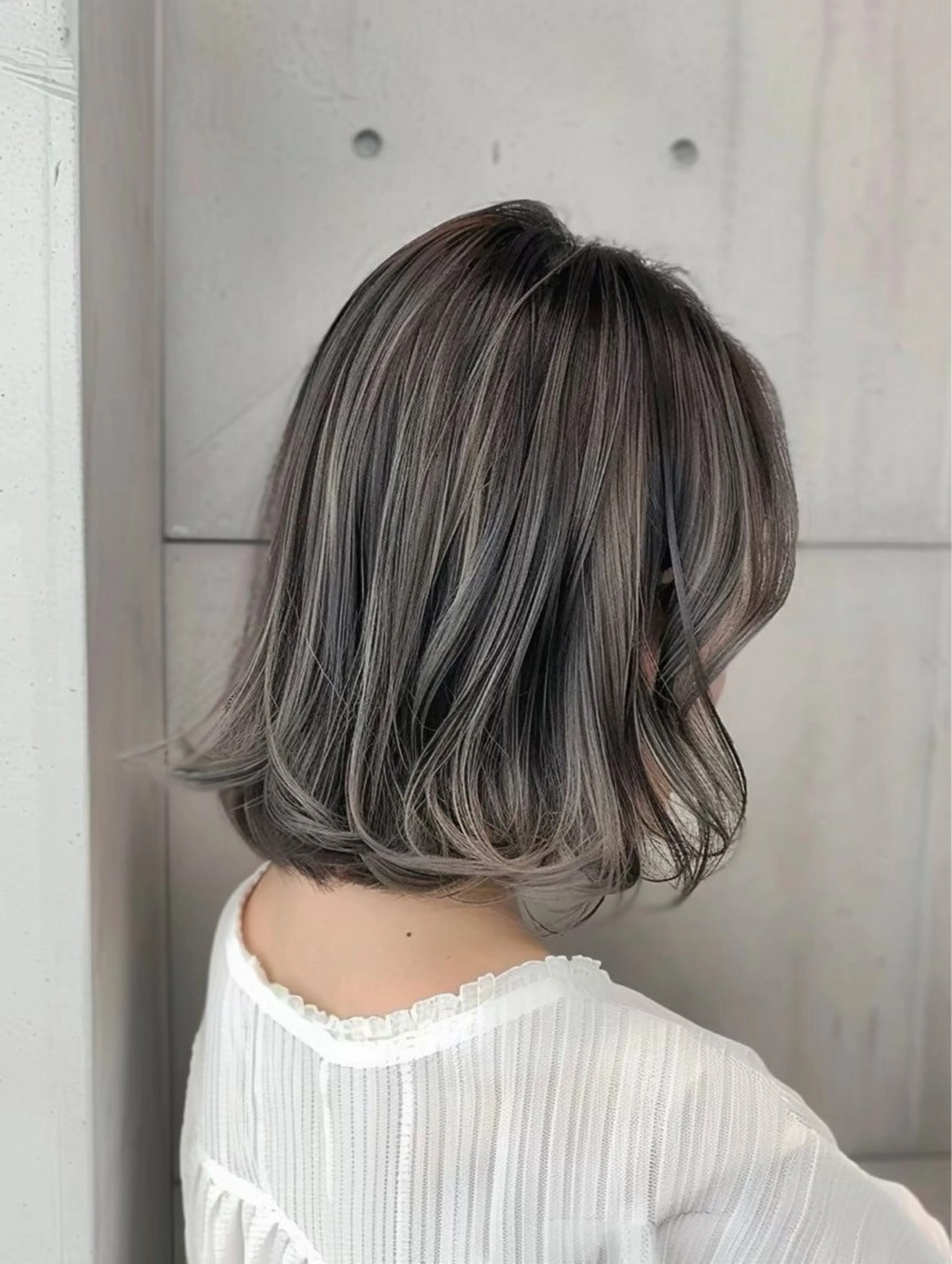 ミディアム カラー パーマ ヘアアレンジ メンズ キッズ ヘアカラー EnBlesS西宮 マンツーマン神道有基のヘアスタイル