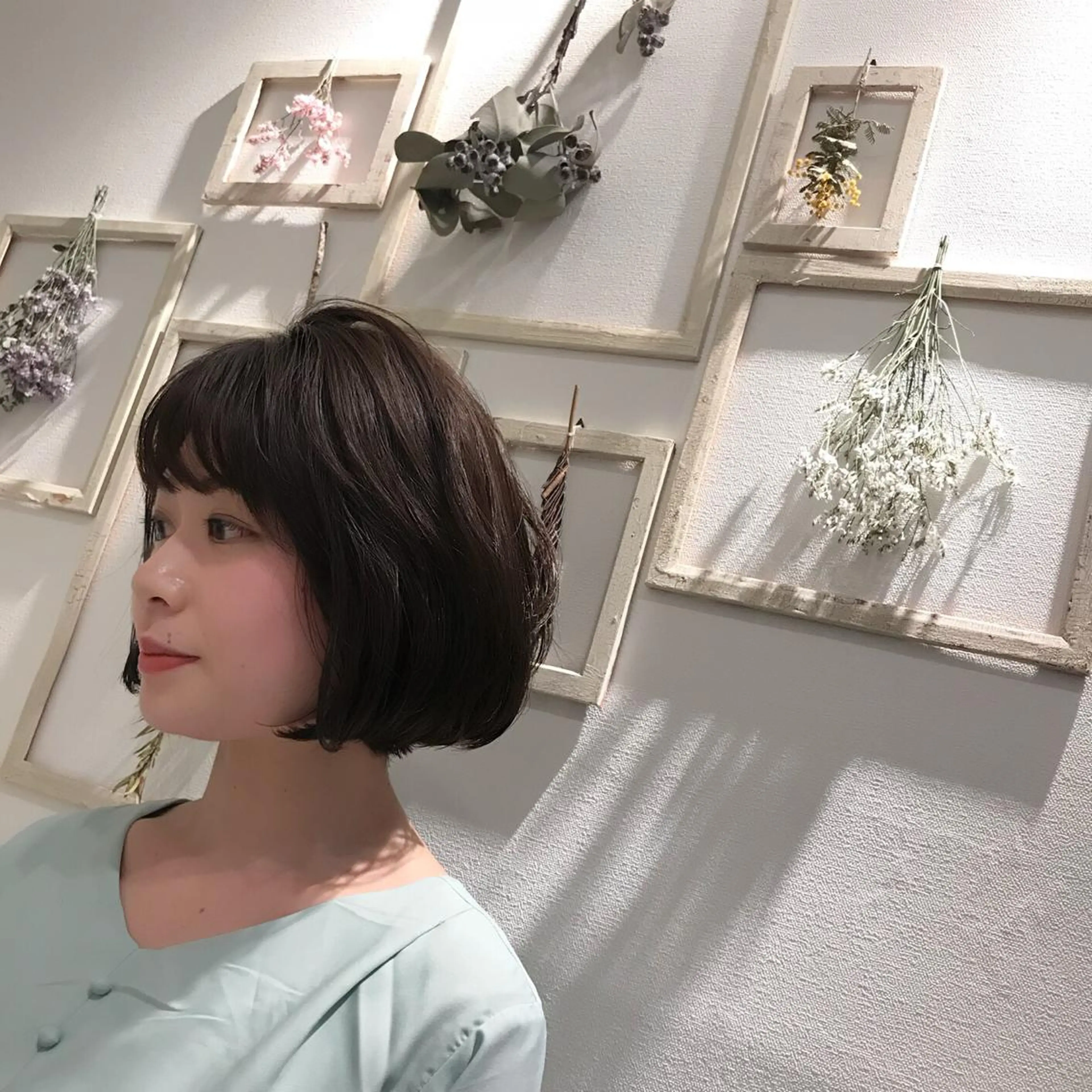 ミディアム カラー ボブ HARUNA/ミセス 大人ショートヘアのヘアスタイル