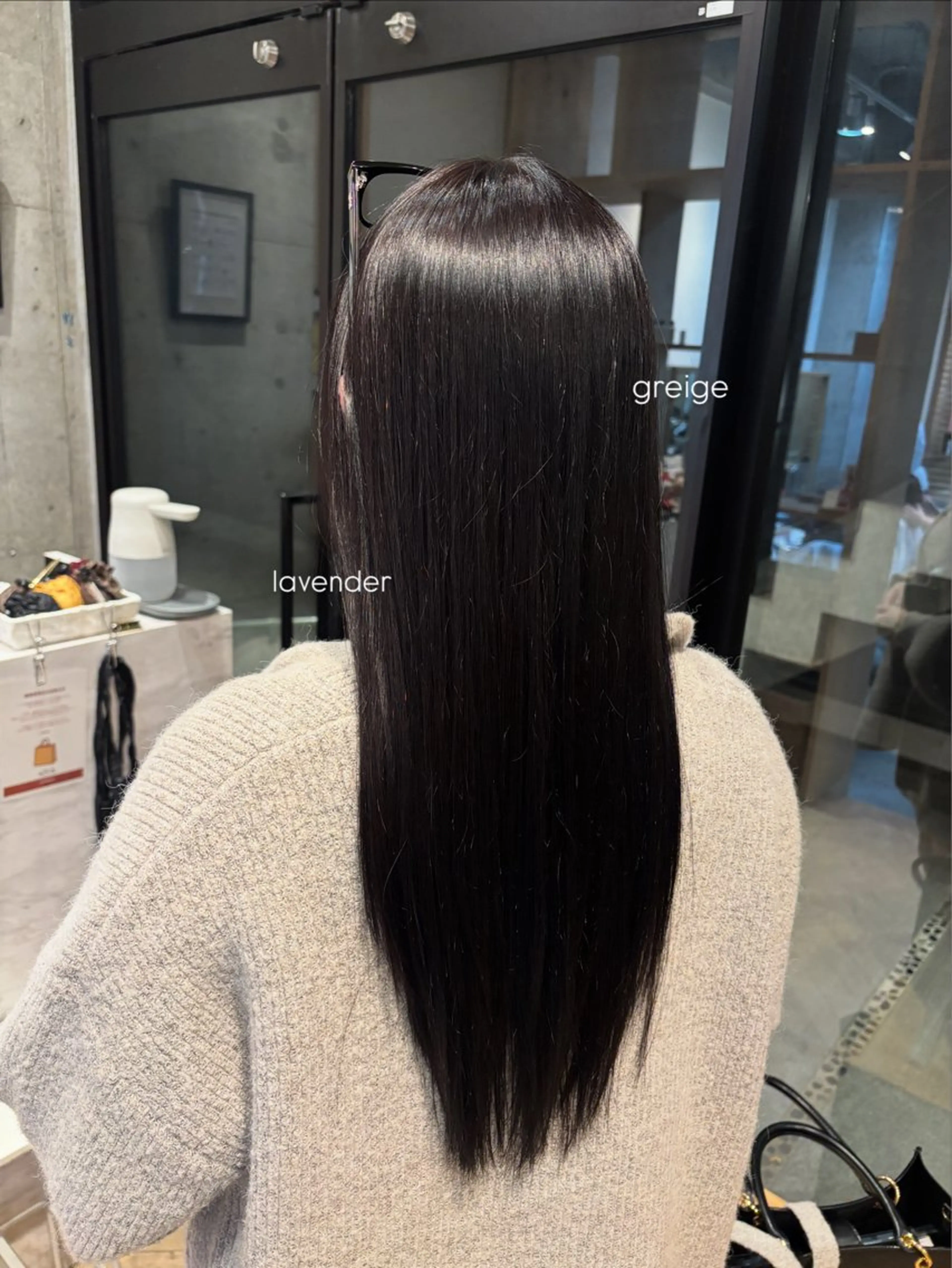 ロング ヘアカラー トリートメント 透明感カラー🤎/ ツヤカラー/さくらのヘアスタイル